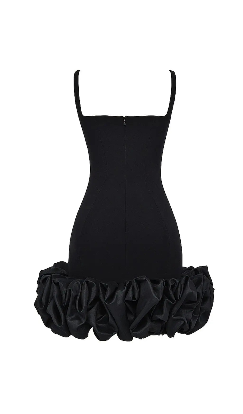 712d67353badf0d5e07072c7b5c7e020.jpeg Fashionslee Women Black Ruffle Hem Dress