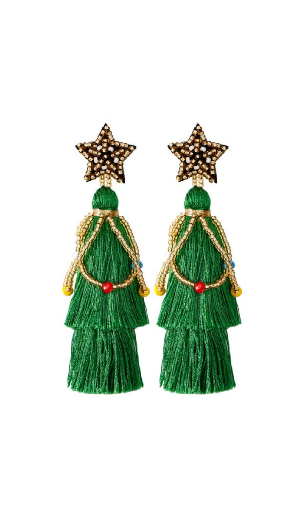 Fashionslee Women Arif Star Tassel Earrings
