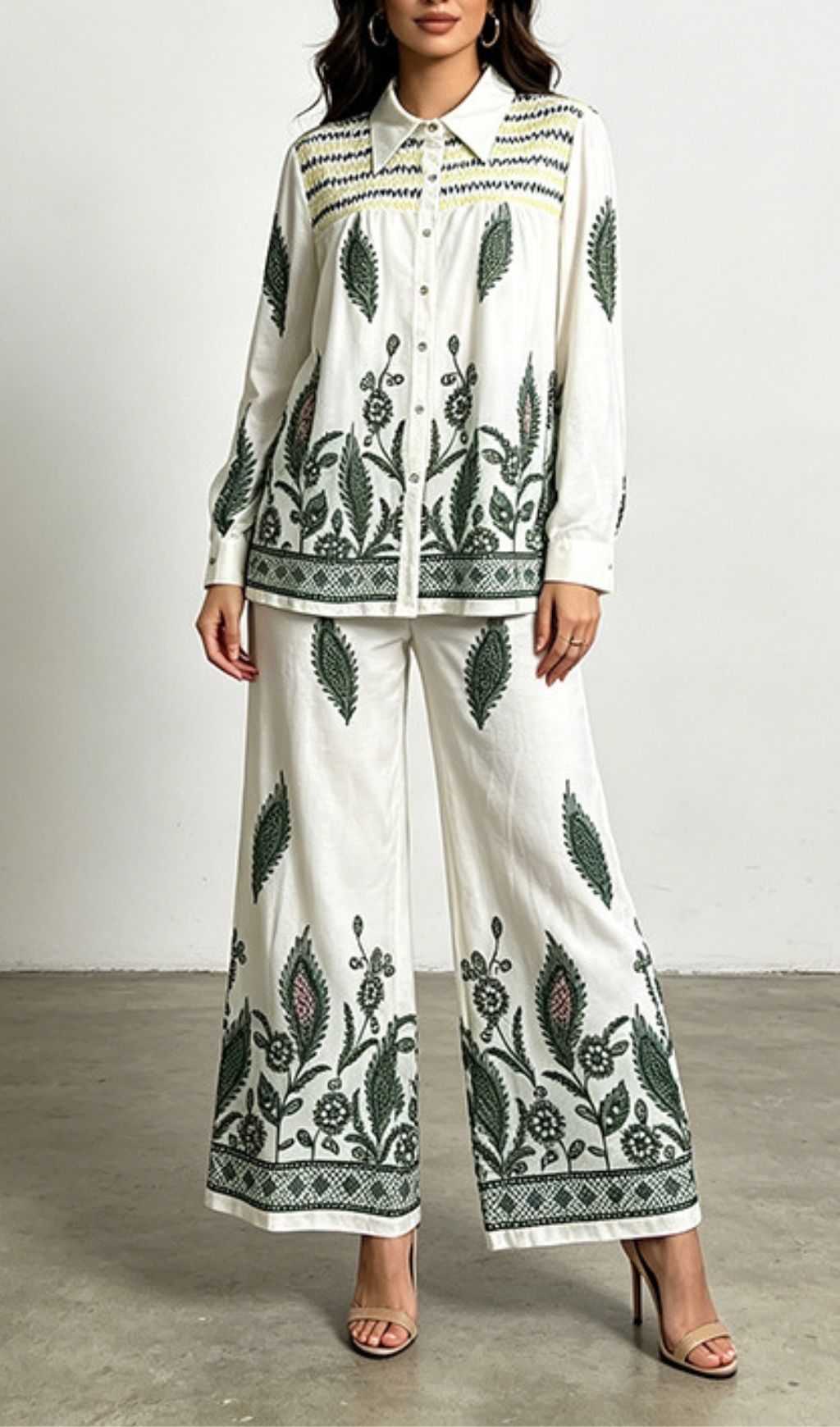 718b29468e5a83c89a58f8df6fc564b0.jpg Fashionslee Women Kjerstin Printed Two-Piece Set
