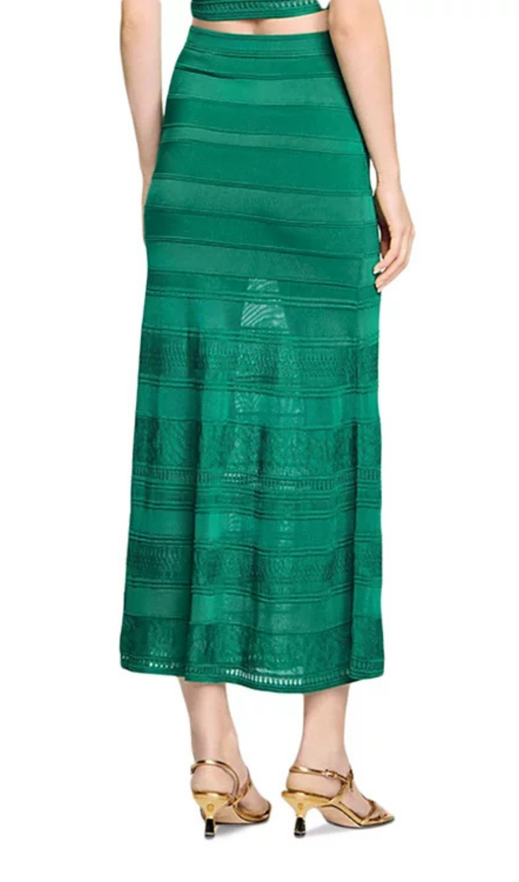 Fashionslee Women Decorative Knit Maxi Skirt