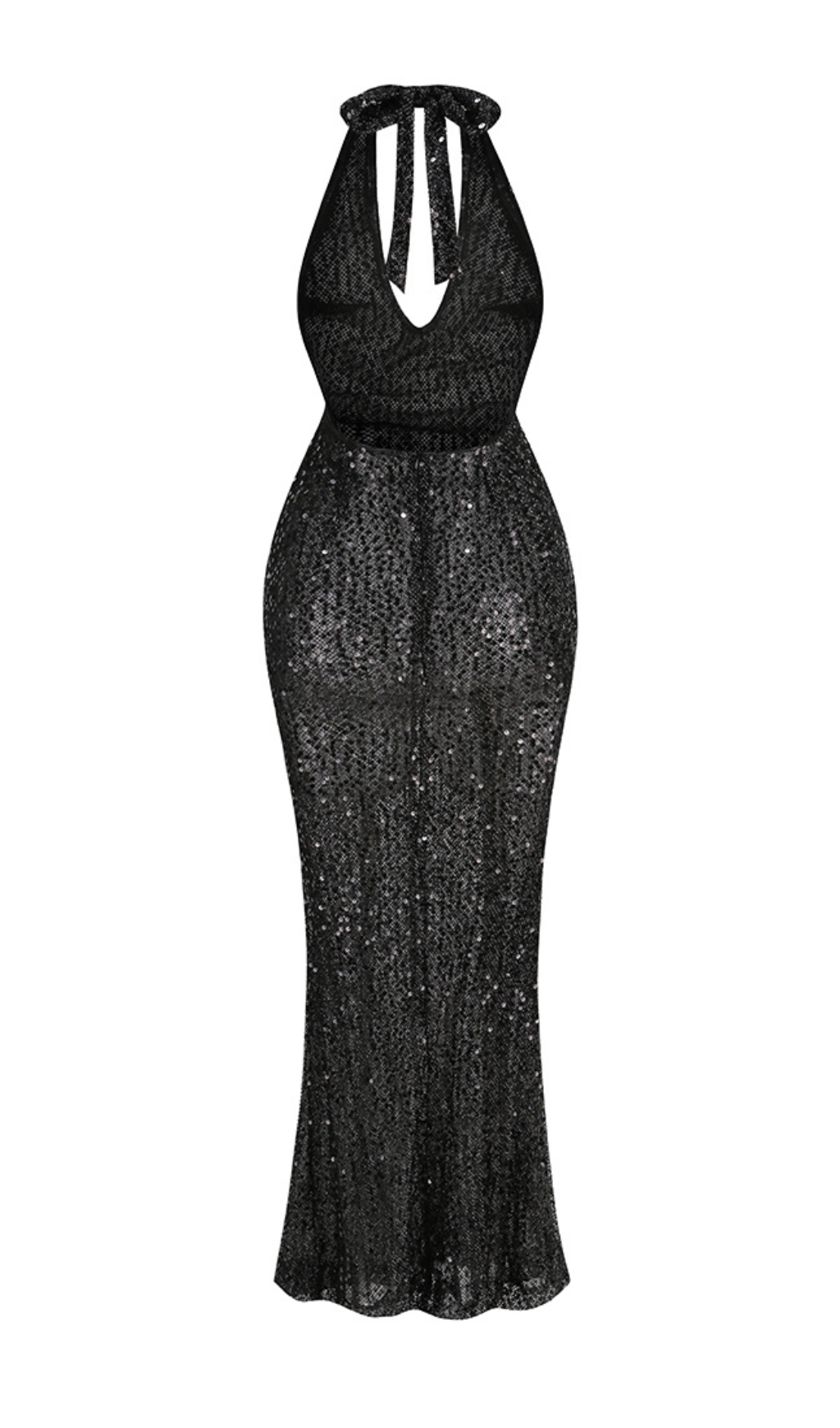 721e65106cb6ddf14db860347ecb5293.jpg Fashionslee Women Brennen Black Halter Sequin Backless Maxi Dress