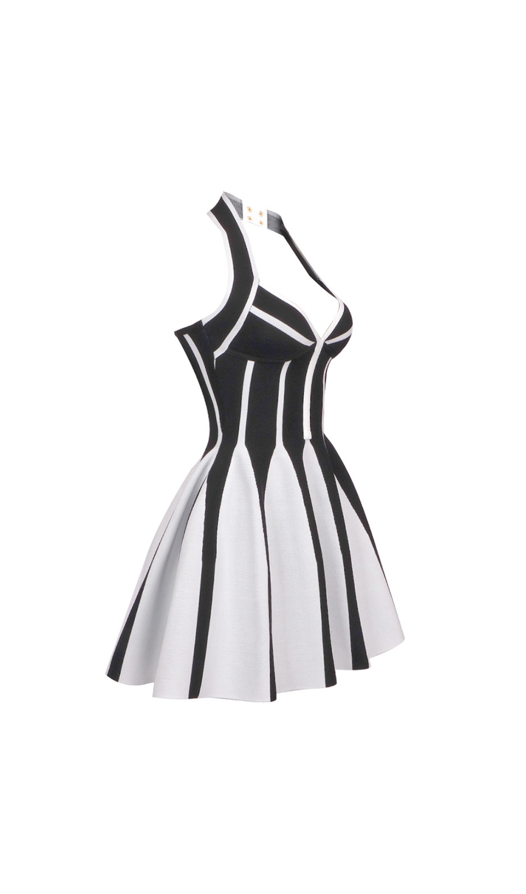 TRENDING HALTER A-LINE MINI DRESS - OWNCI