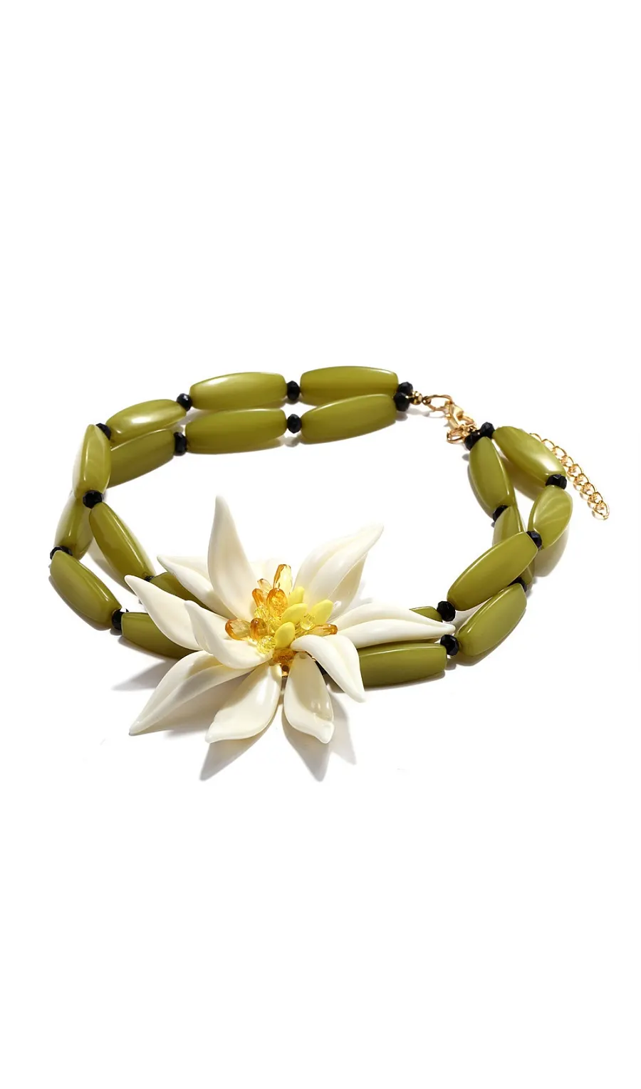 TRENDING GOLD FLORAL PENDANT NECKLACE - OWNCI