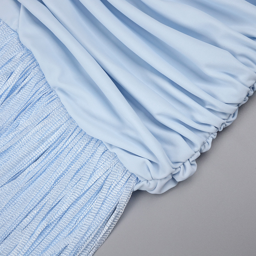 723acb204b1938830484e3a93e605ac1.jpg Fashionslee Women Hiromi Blue Mesh Ruched Tassel Maxi Dress