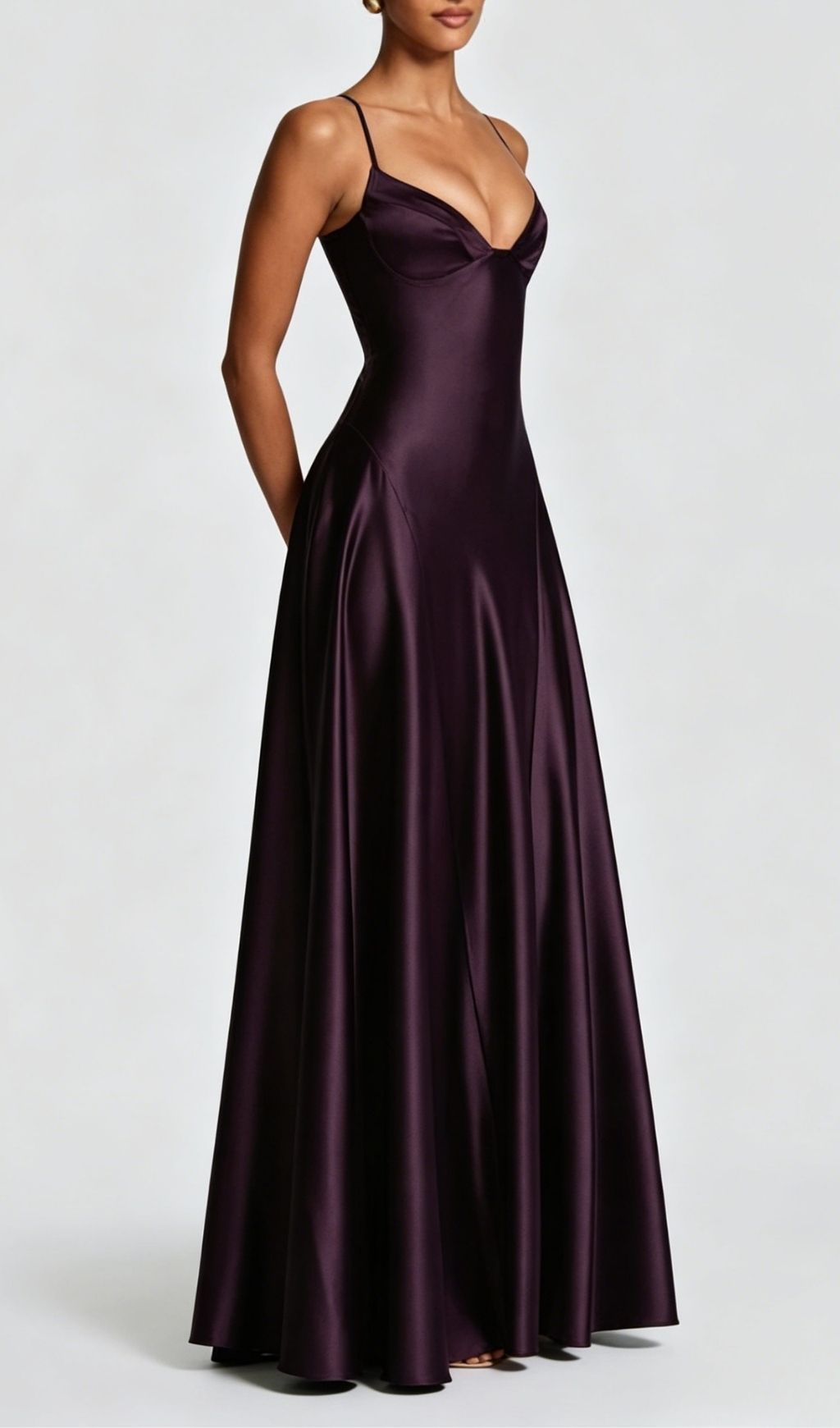 7274c25c5945079ea502ecb79c88c9ff.jpg Fashionslee Women Krikor Modena Strappy Satin Maxi Dress