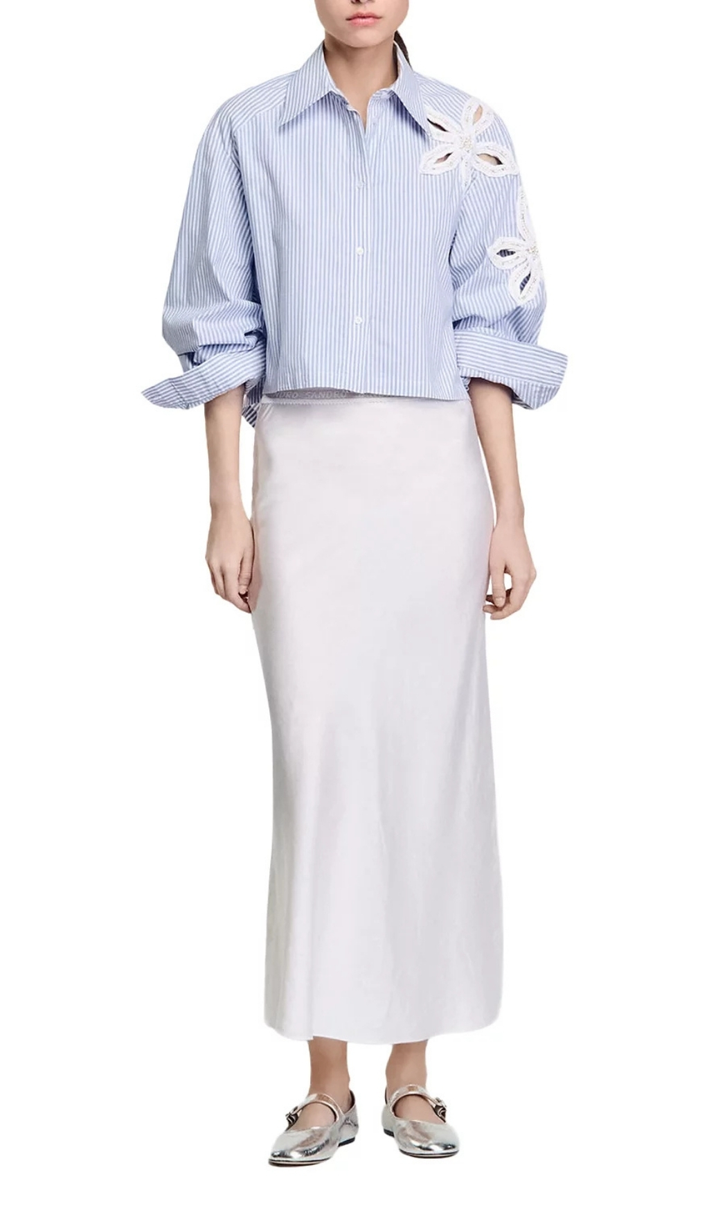 736c5d092041c95d560c9c19074a40ad.jpg Fashionslee Women Embellished Cutout Shirt
