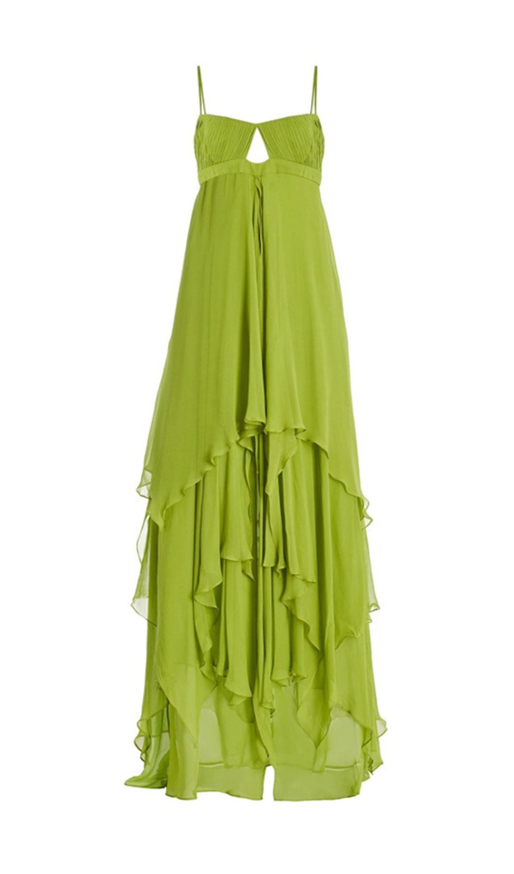 7373cddd87e195eec4ec457d1613491d.jpg Fashionslee Women Emmalia Green Irregular Hem Maxi Dress
