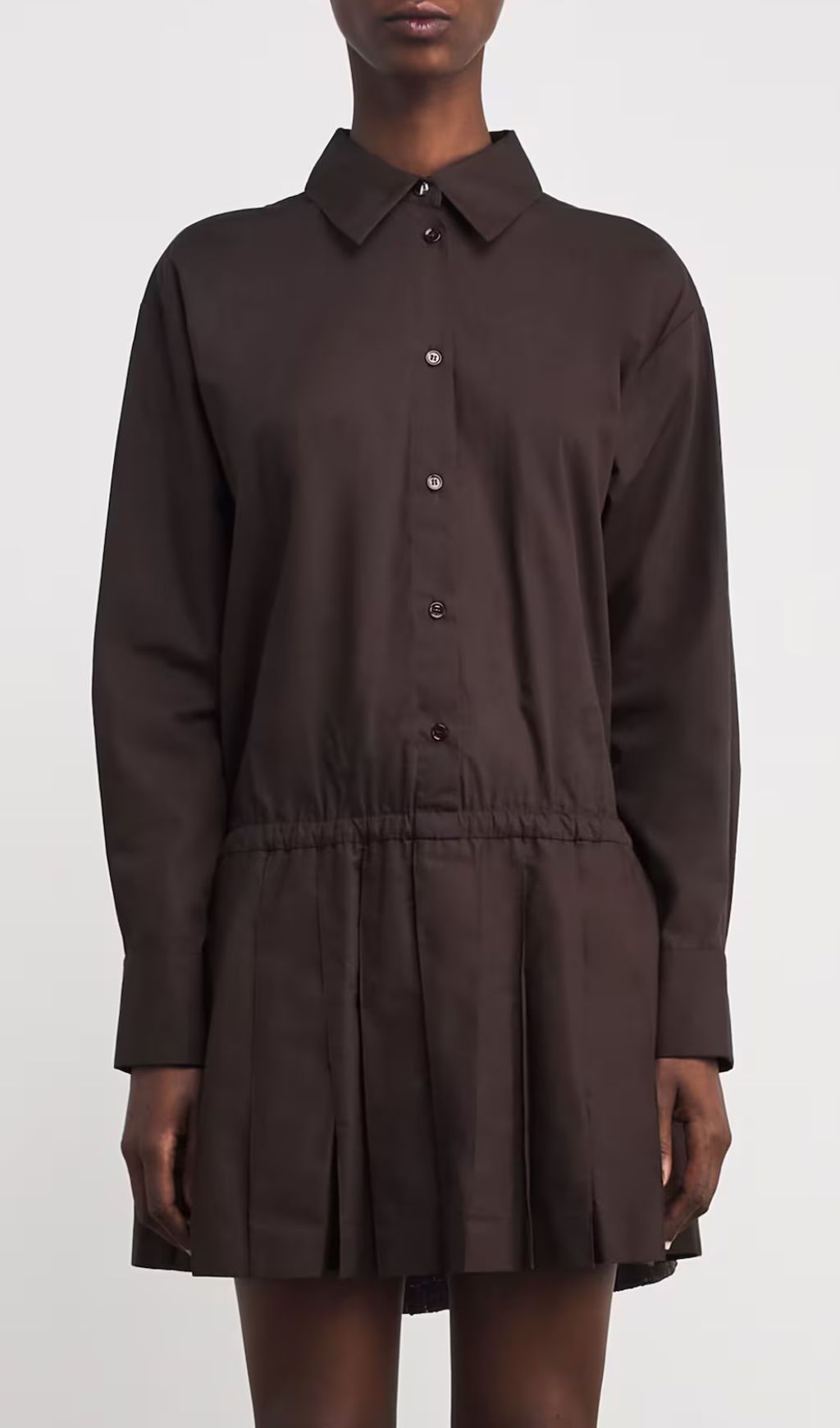 LAYERED VIRAL MINI SHIRT DRESS - OWNCI