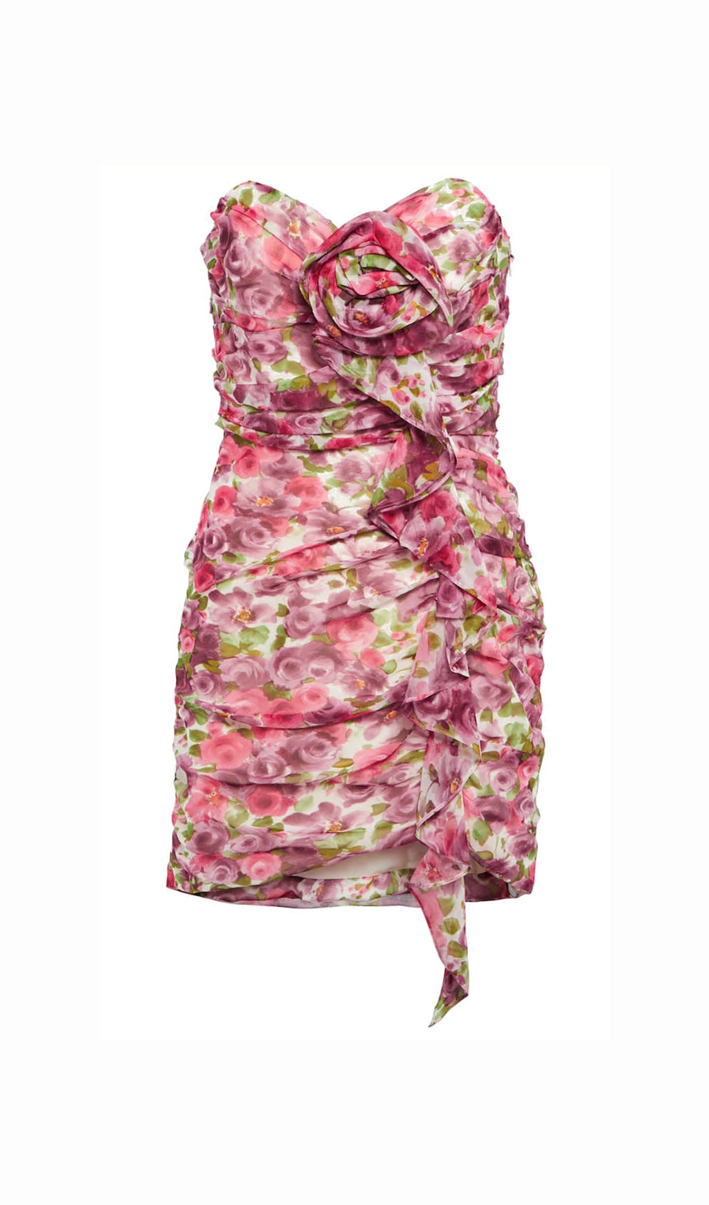 73d0054efb7b275df7f3c9e5912f7ded.jpeg Fashionslee Women Floral Applique Ruffled Mini Dress