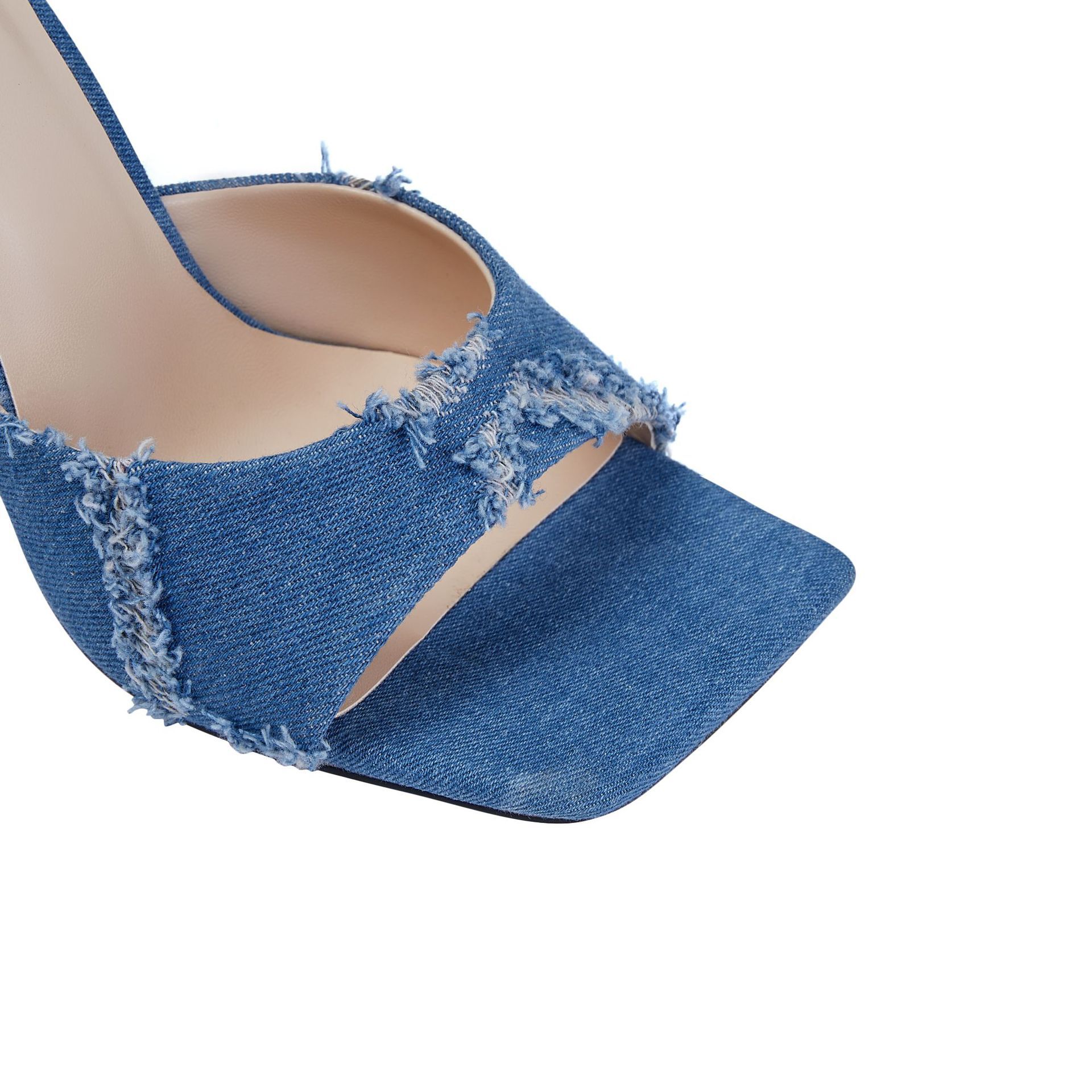 73e23e9e8e6a96bb81b5e0837df41f17.jpg Fashionslee Women Kyree Denim Heels