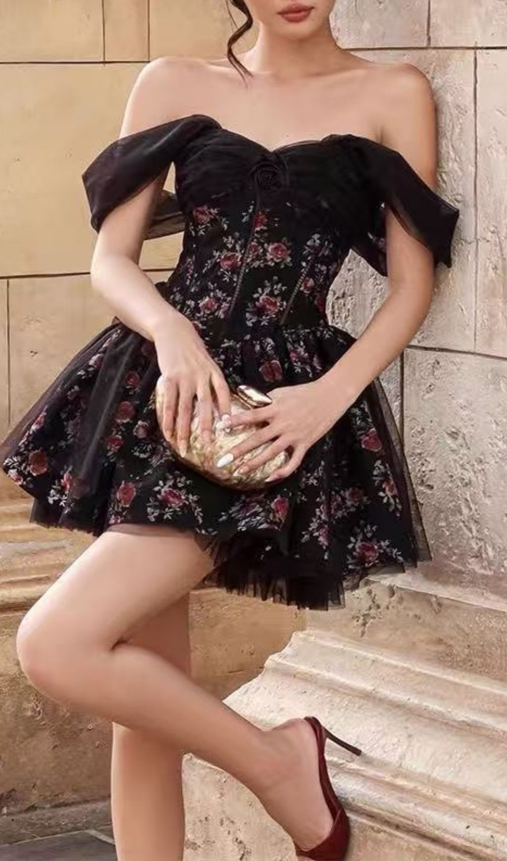 TRENDING FLORAL MESH MAXI DRESS - OWNCI TRENDING FLORAL MESH MAXI DRESS - OWNCI