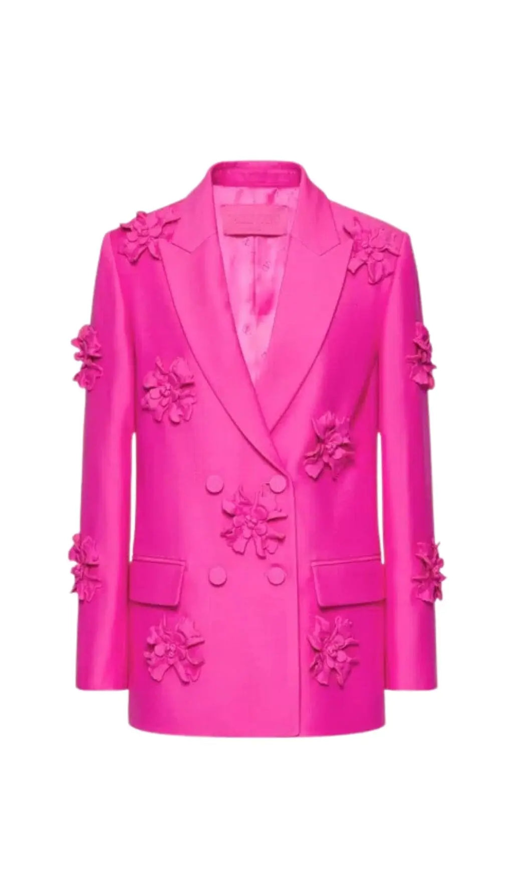 TRENDING PINK 3D FLORAL BLAZER SUIT - OWNCI TRENDING PINK 3D FLORAL BLAZER SUIT - OWNCI