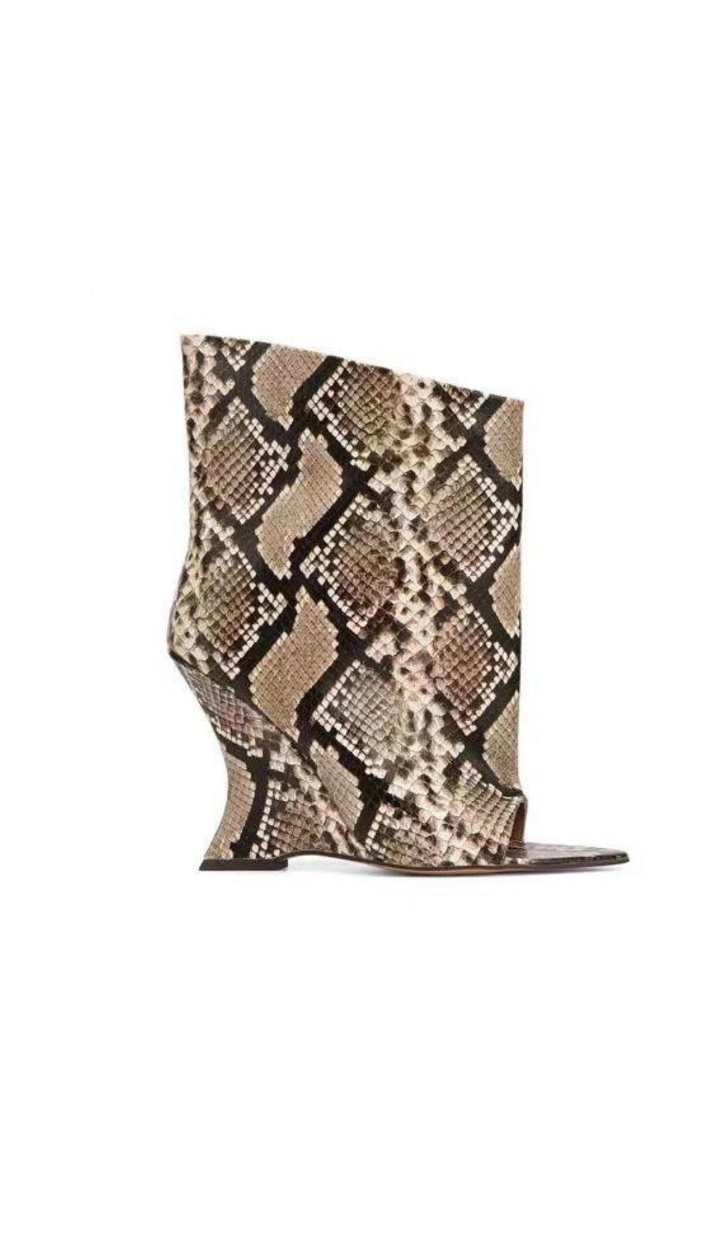 Fashionslee Women Kate Fish-mouth Boots