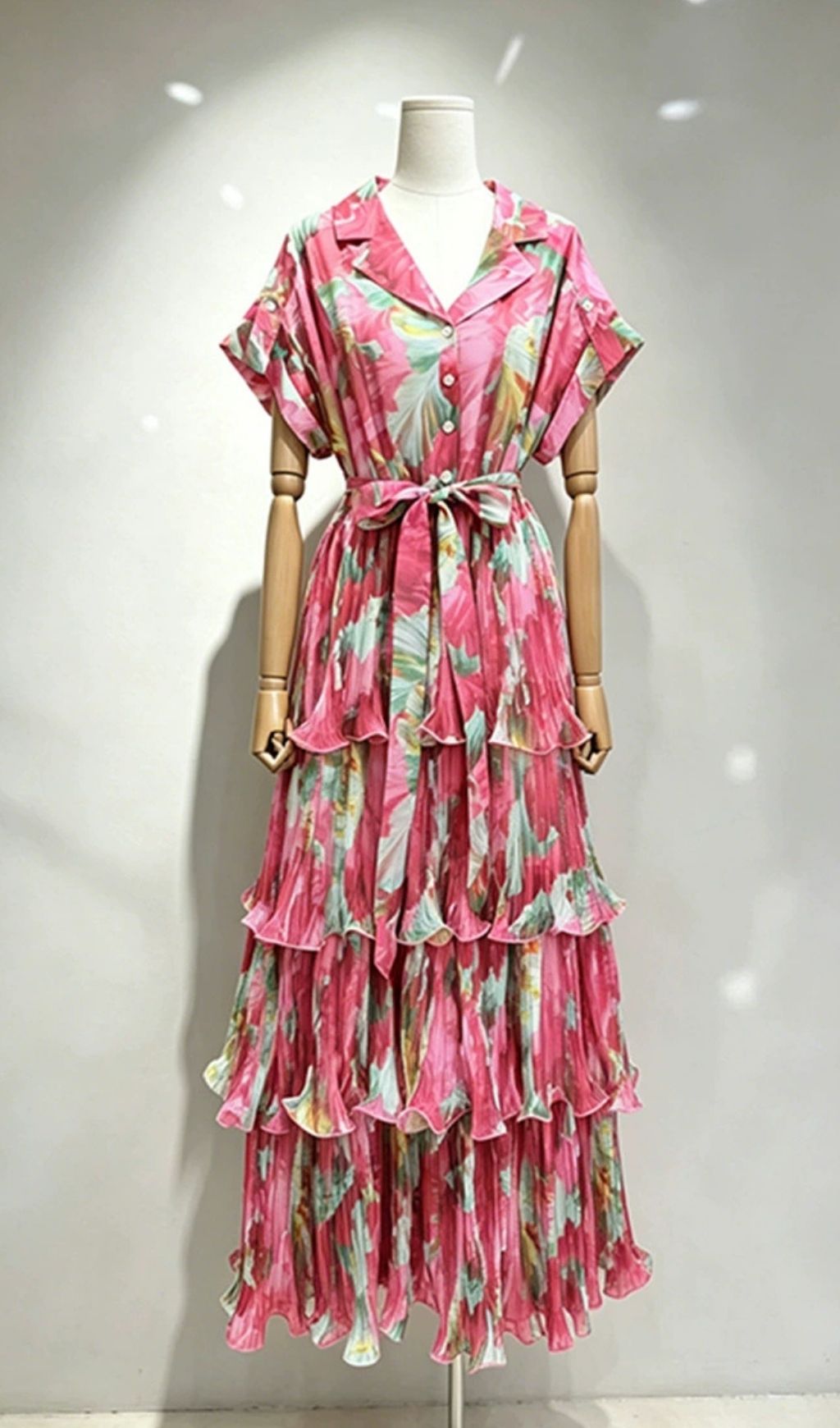 7496b7bda7f8a8013e02876abe3c39e1.jpg Fashionslee Women Kiva Printed Layered Midi Dress