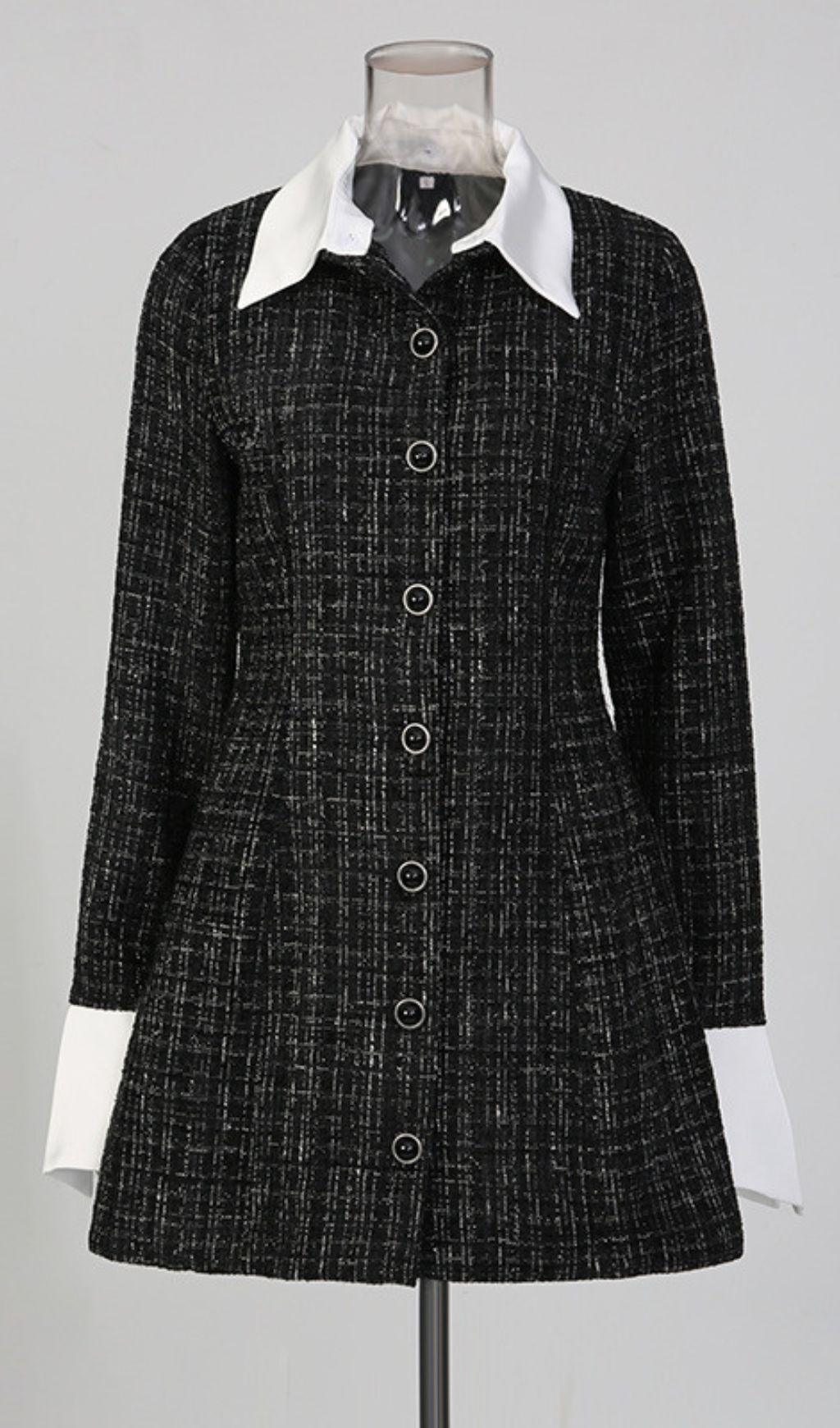 74f682963cf38bc72f0c47c265df012d.jpg Fashionslee Women Kady Black Long Sleeve Mini Dress