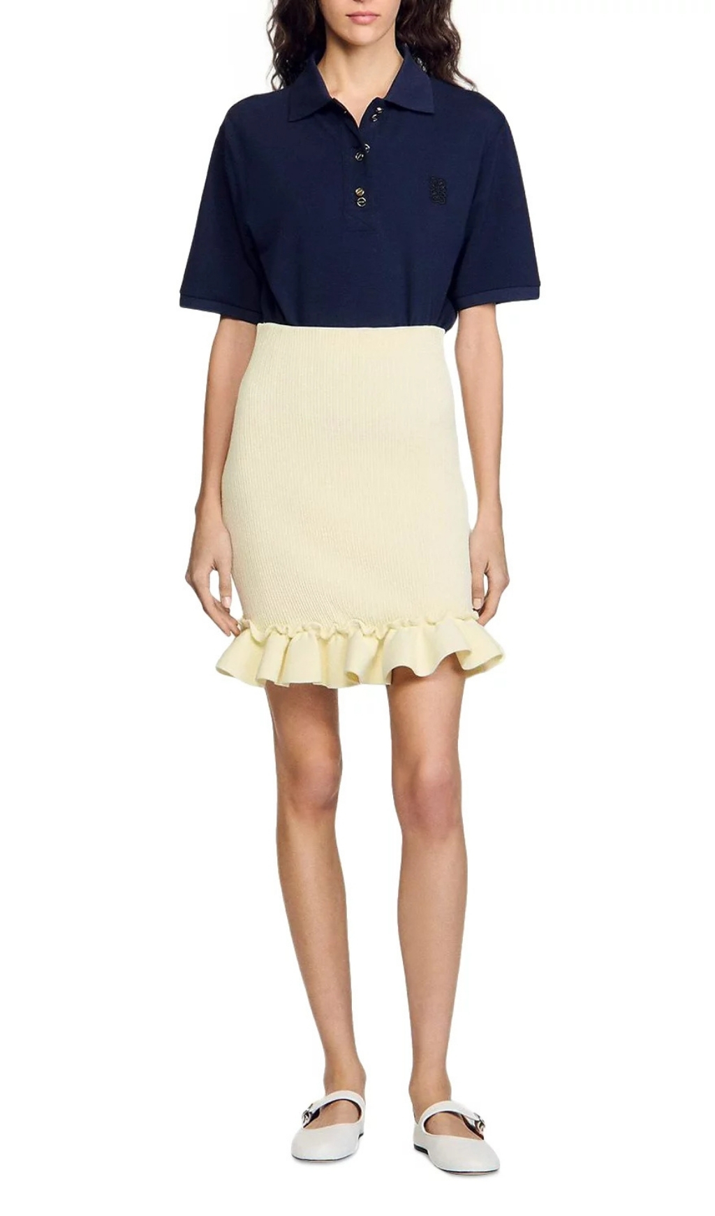 7524f0257bdcf4a4ea74866d5c044278.jpg Fashionslee Women Knit Ruffle Skirt