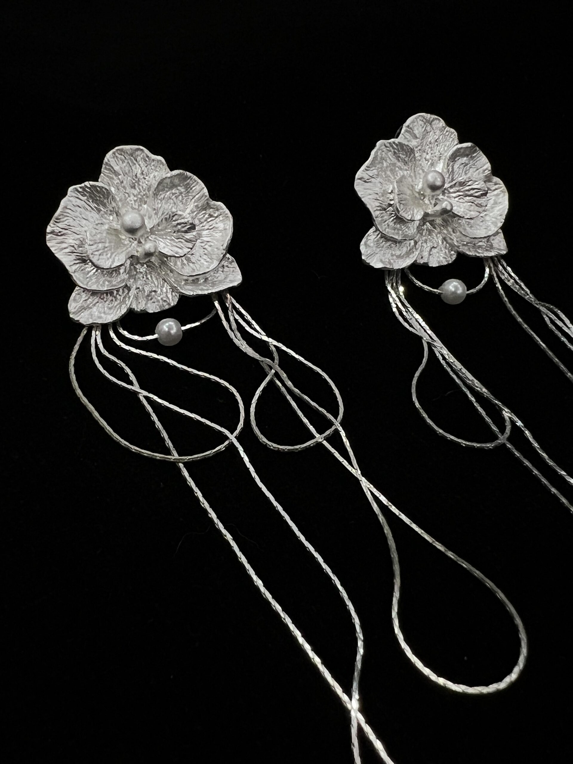 7541bbd587d56426fb4c8d2b1c2e69a7.jpeg Fashionslee Women White Butterfly Orchid Earrings