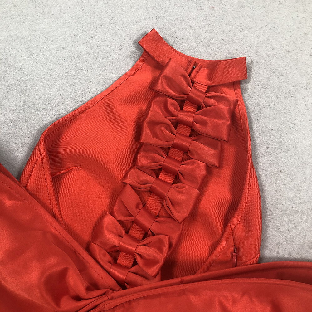 75a621eb72f8bd989bf00722a79712a9.jpg Fashionslee Women Bernt Red Bow Backless Maxi Bandage Dress
