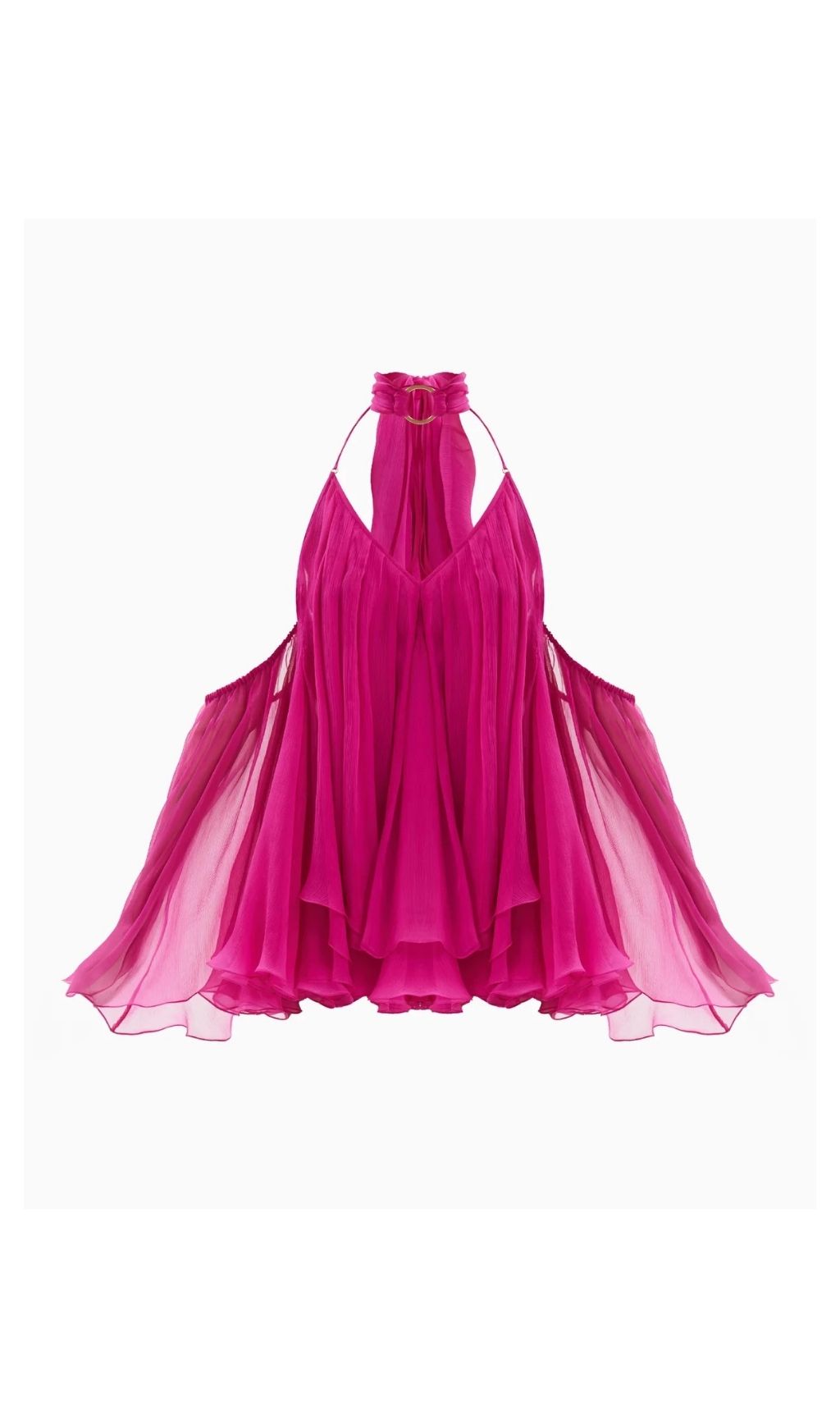 76007447dba8e6842bea1a16009e57e7.jpg Fashionslee Women Karyn Pink Halter Mini Dress