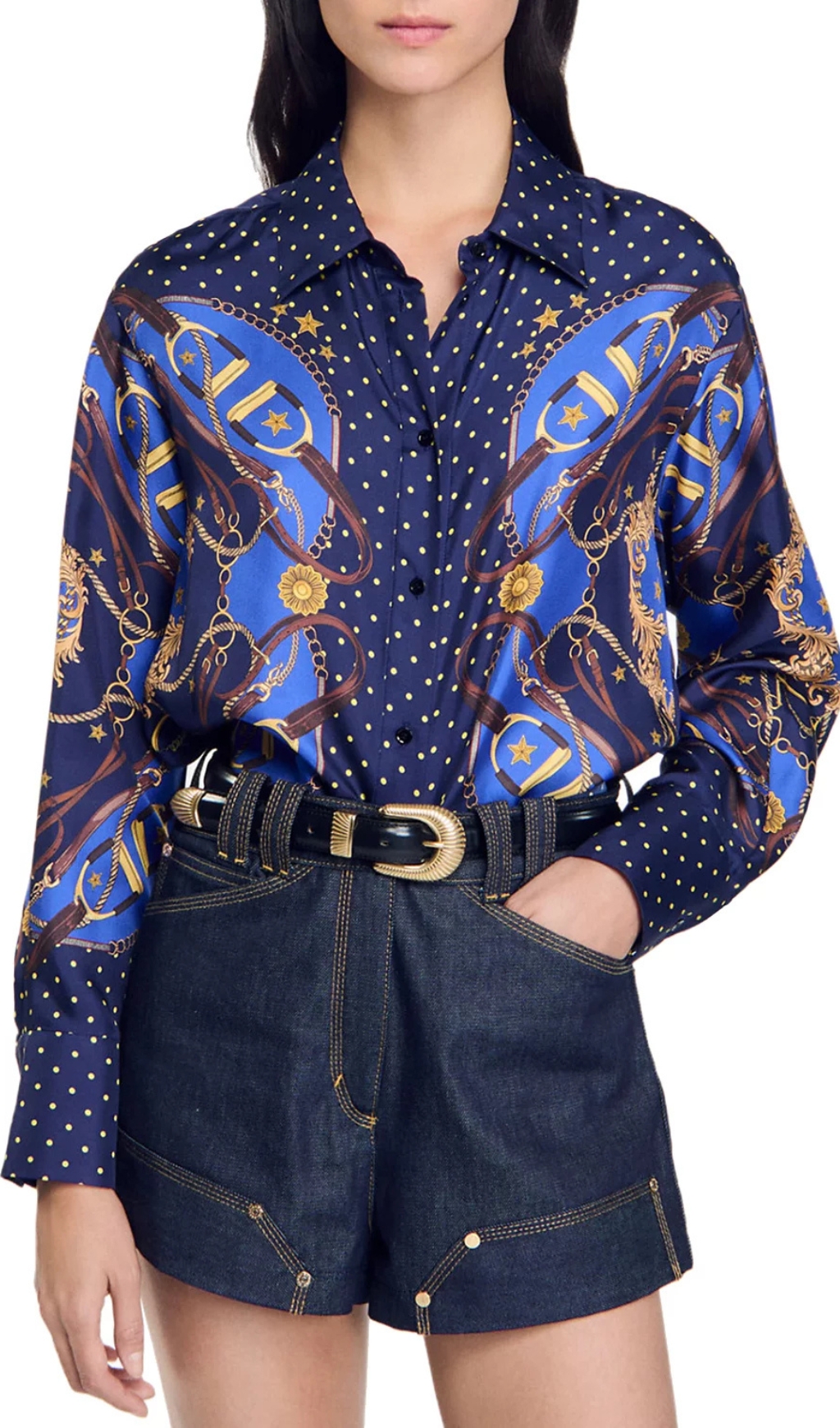 7639397847794a89ecaf3ea23116da41.jpg Fashionslee Women Carmen Silk Blouse