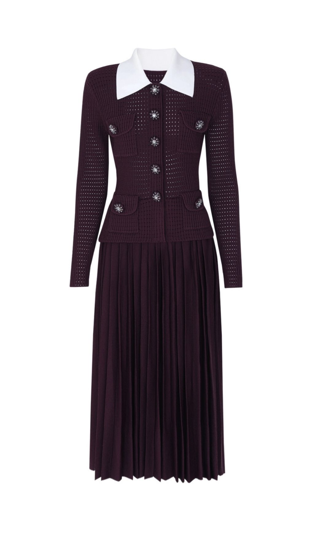 763ae757a5d01337322ad1a173e4ba13.jpg Fashionslee Women Kary Long Sleeve Knit Midi Dress
