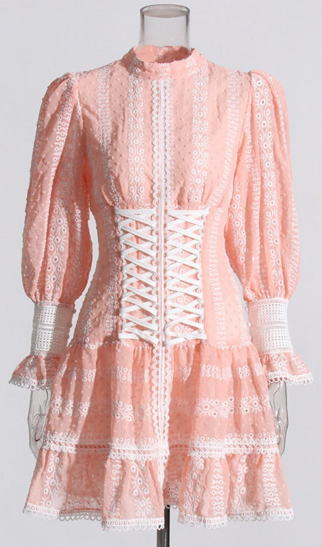 764adb7570980d31fab1fa3a3bd1623d.jpeg Fashionslee Women Flouncy Ruffles Short Corset Dress In Pink
