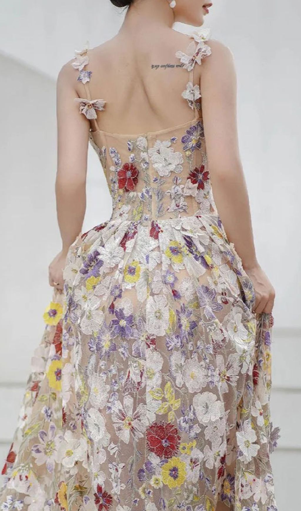 VINTAGE FLORAL STRAPPY MAXI DRESS - OWNCI VINTAGE FLORAL STRAPPY MAXI DRESS - OWNCI