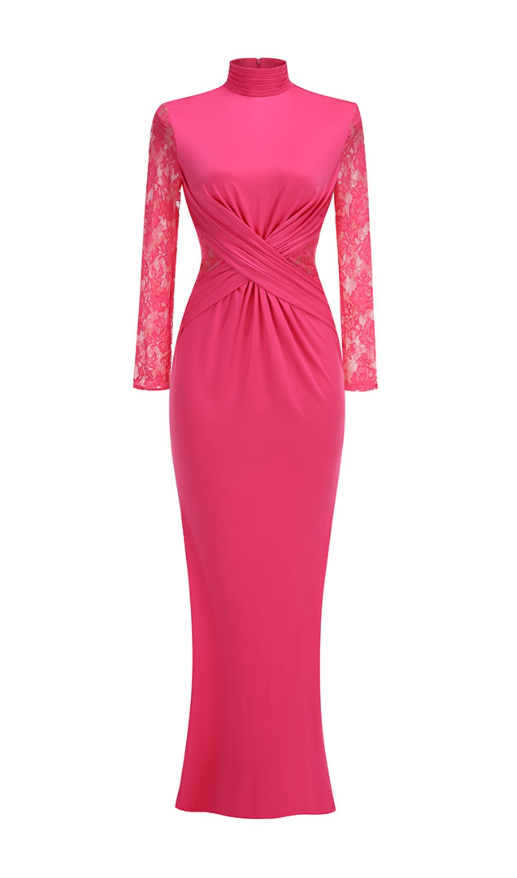 PINK DRAPED MUST-HAVE GOWN AESTHETIC - OWNCI