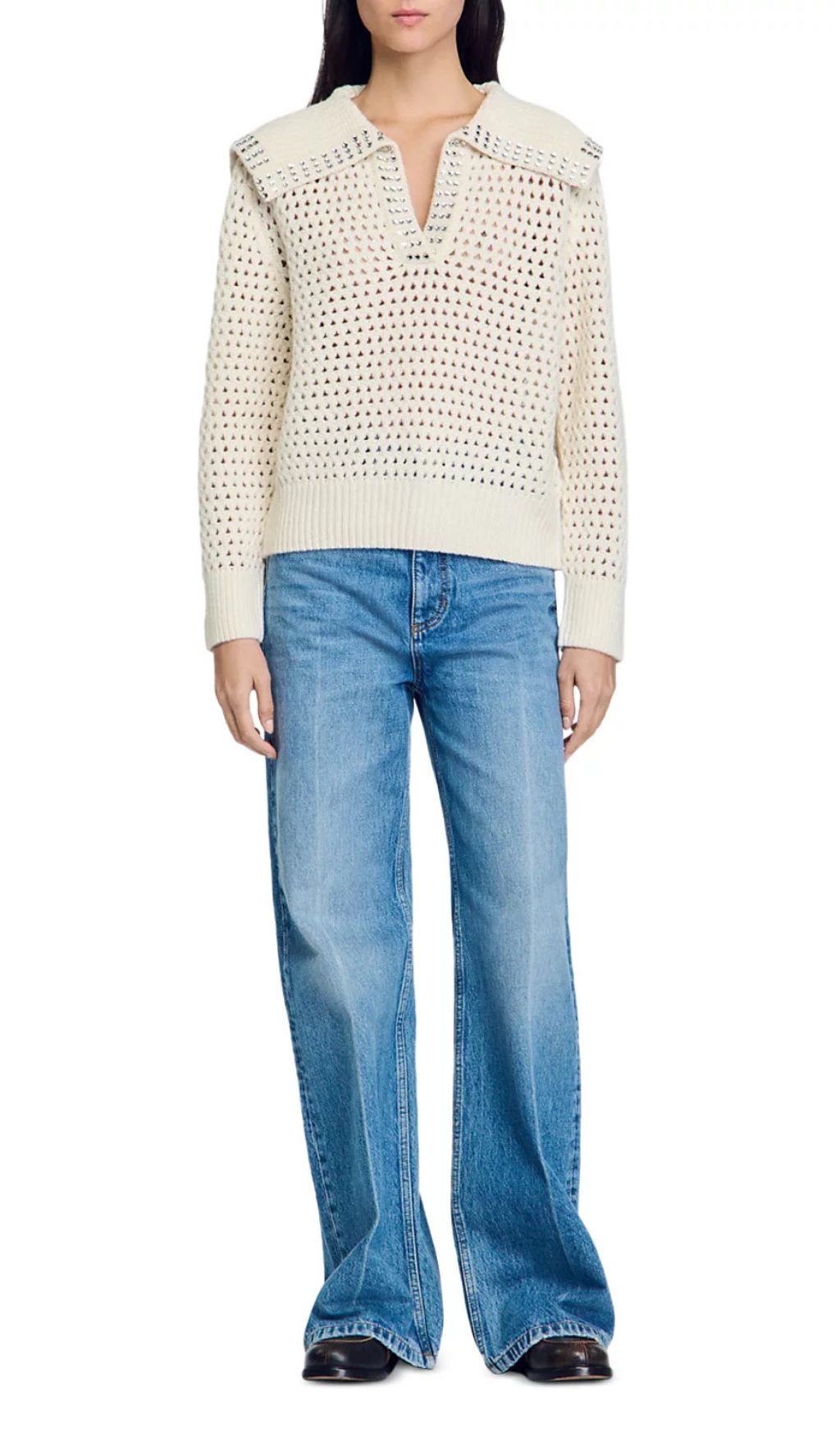 7703b20627ca9f34ea6413cfdb48b737.jpg Fashionslee Women Ursule Open Knit Sweater