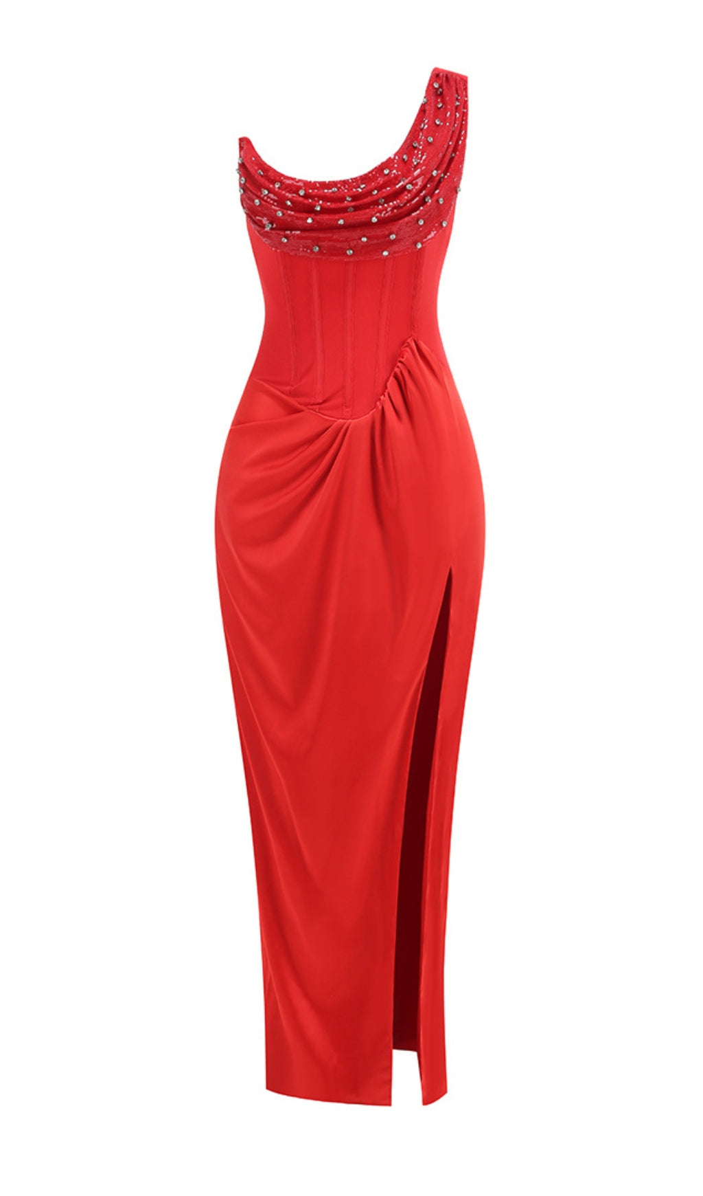771367740d179a2950608d2d19f147cf.jpeg Fashionslee Women Brannon Red One-Shoulder Corset Maxi Dress