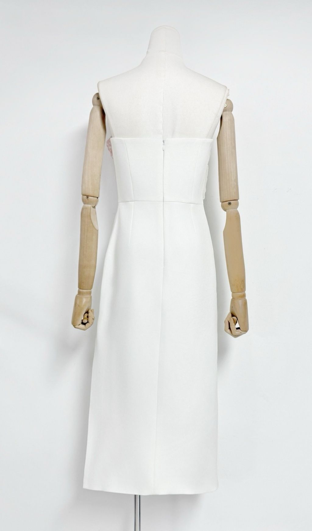 77527cf5031e062dbc0fc1777cd63329.jpg Fashionslee Women Kifle White Strapless Embroidery Flower Midi Dress