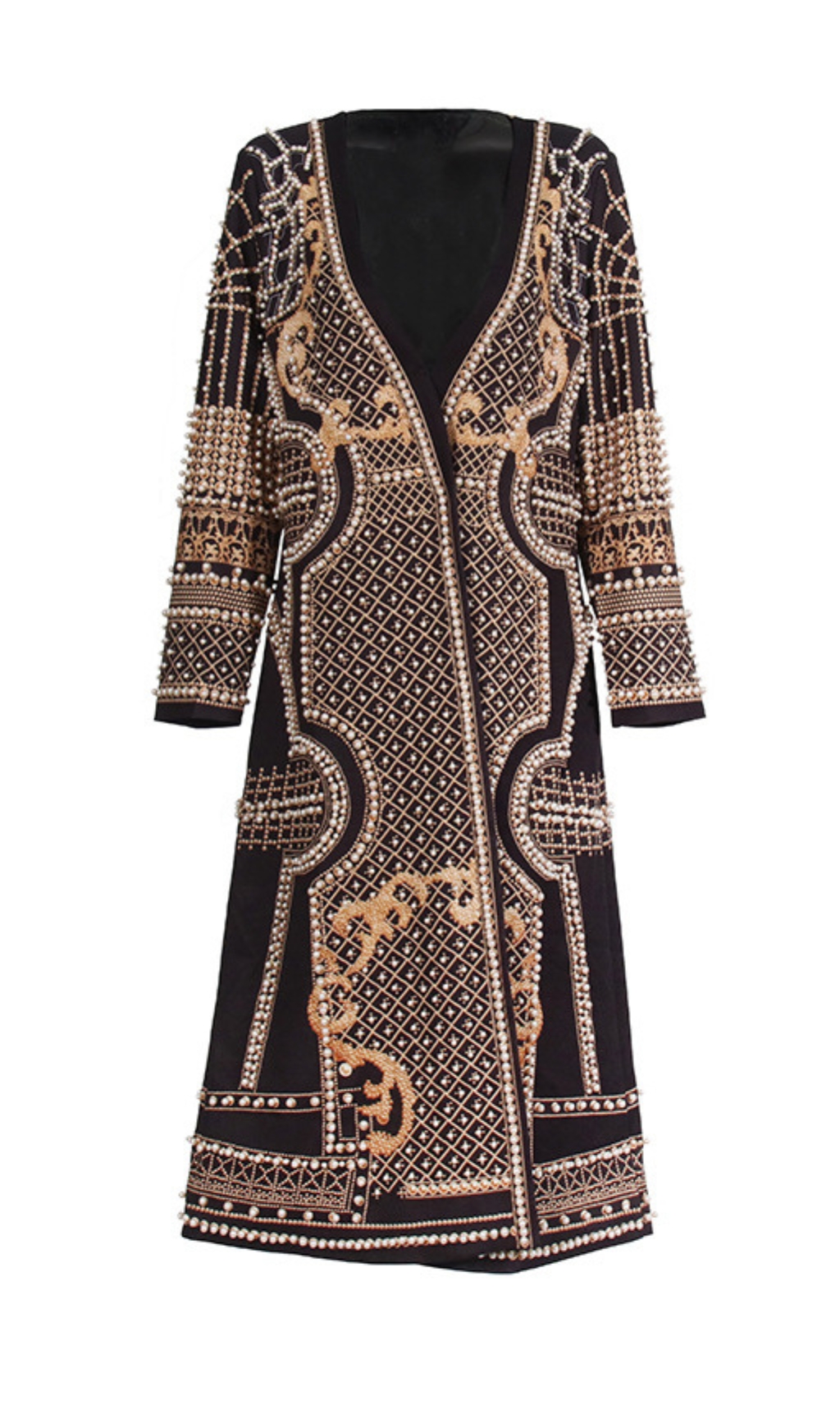 Fashionslee Women Cadilyn Vintage Pearl Coat