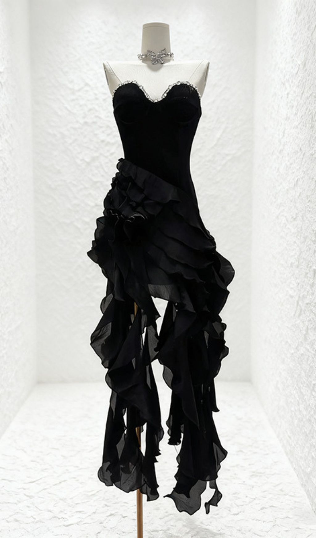 783a28d150d50d6f84422ef78a8a3083.jpg Fashionslee Women Hova Strapless Ruffle Maxi Dress