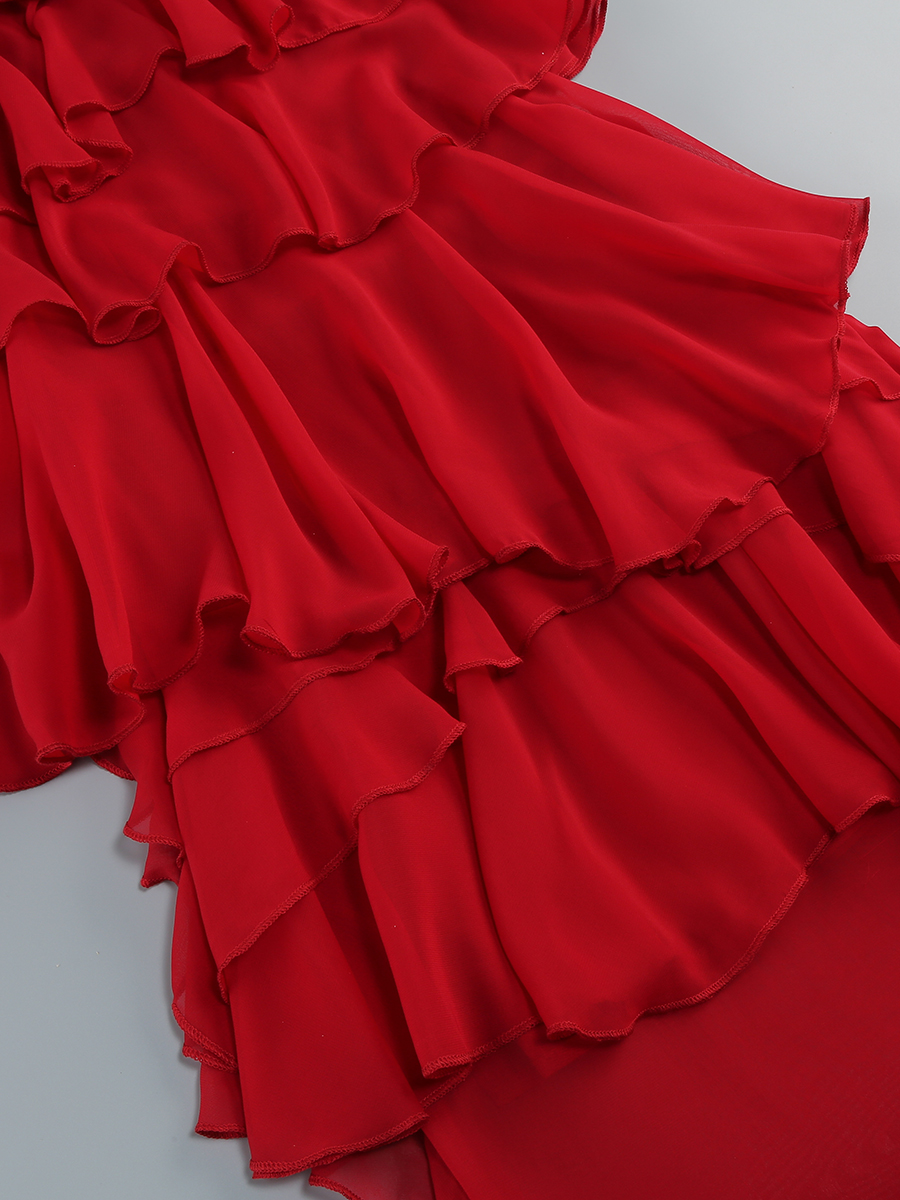 787d40ca715b8bc1df532a934b3e3783.jpg Fashionslee Women Eleri Red Flower Ruffle Maxi Dress