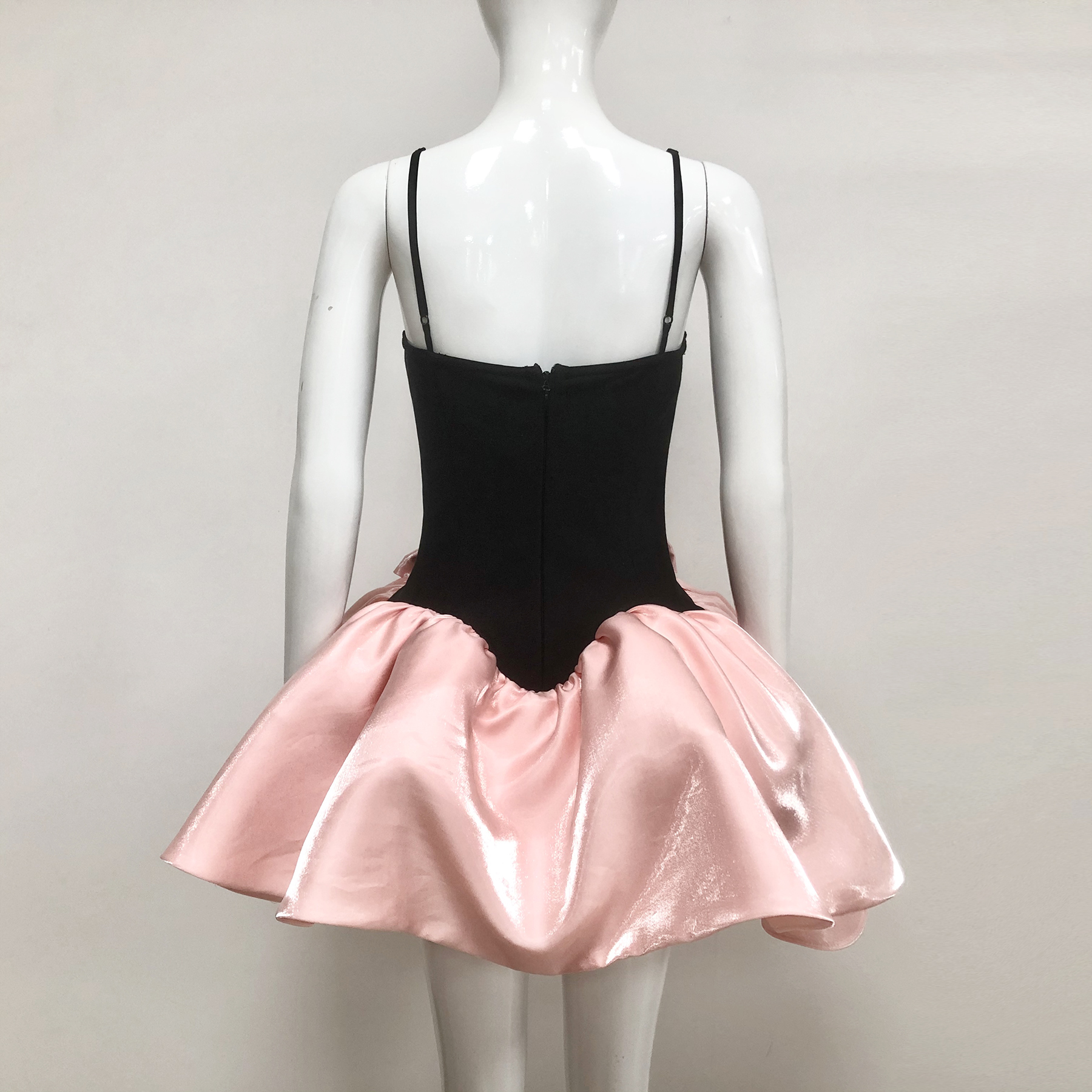 78b1ff8b0effb03f14376f777a89d588.jpg Fashionslee Women Bow Detail A Line Dress Black Pink