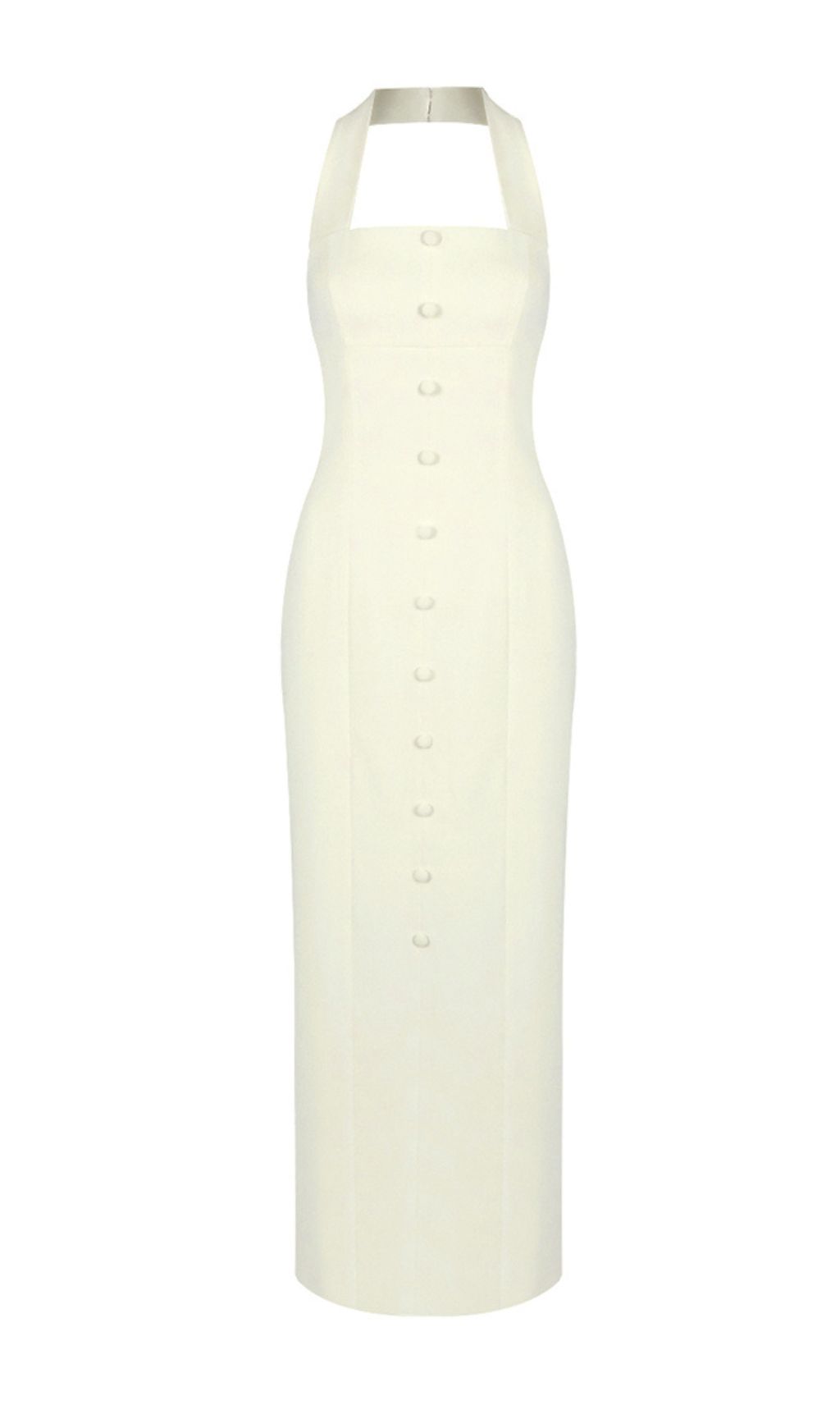 78e75582e22790b5537d8f10cf63eba5.jpg Fashionslee Women Govert Halter Button Maxi Dress