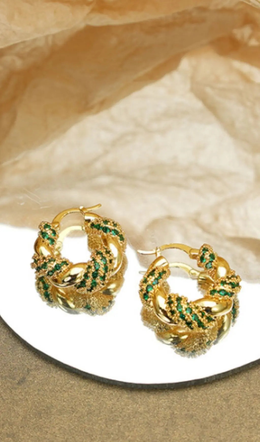Fashionslee Women 18K Gold Vintage Gold Earrings