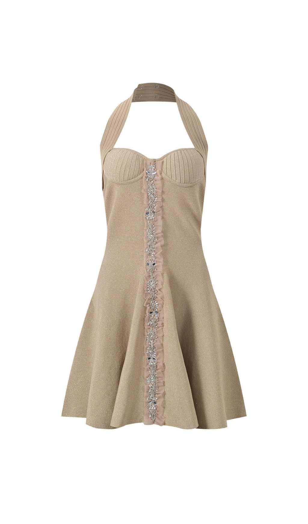 Fashionslee Women Aniol Halterneck Mini Dress