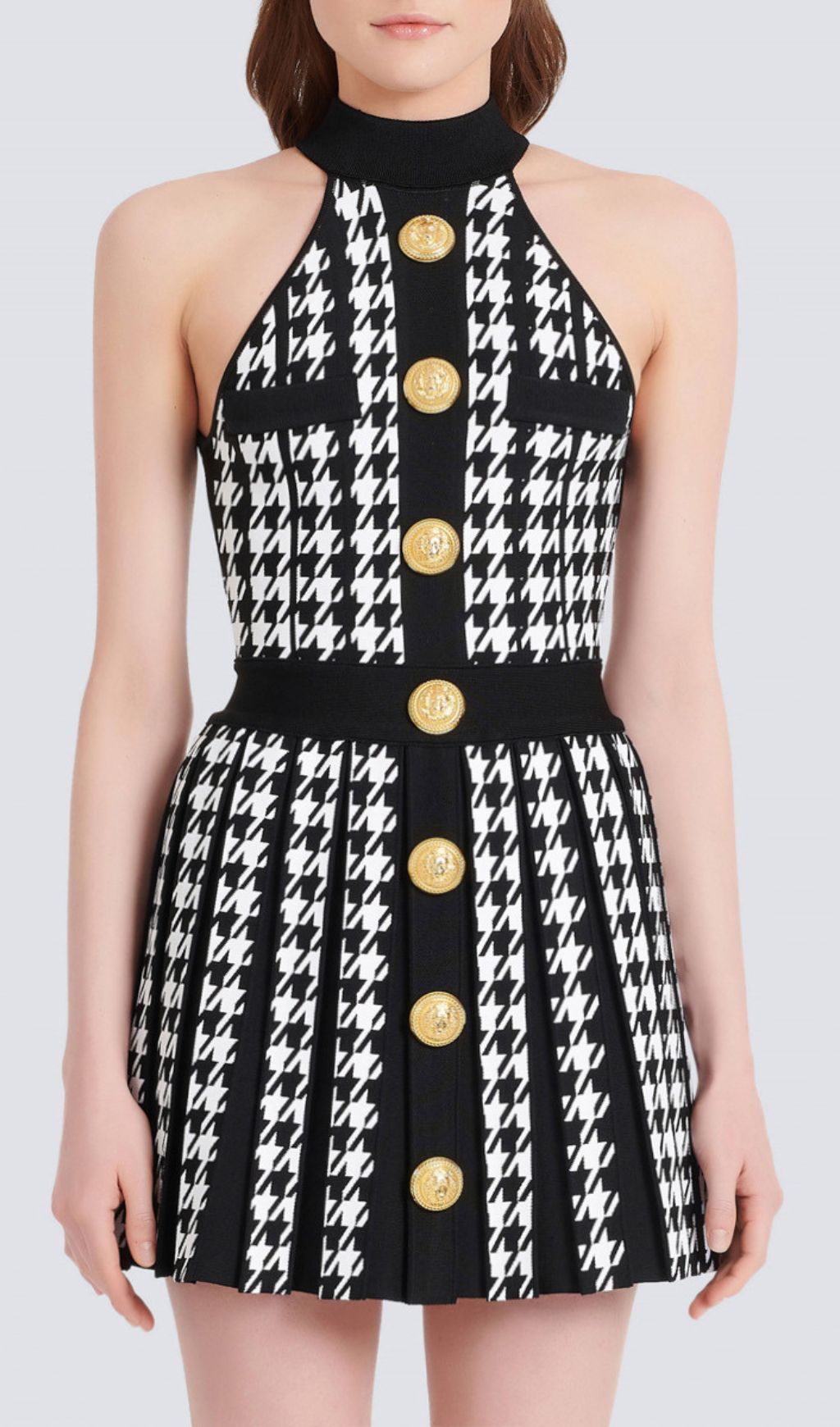 Fashionslee Women Fusayo Halter Graphic Mini Dress