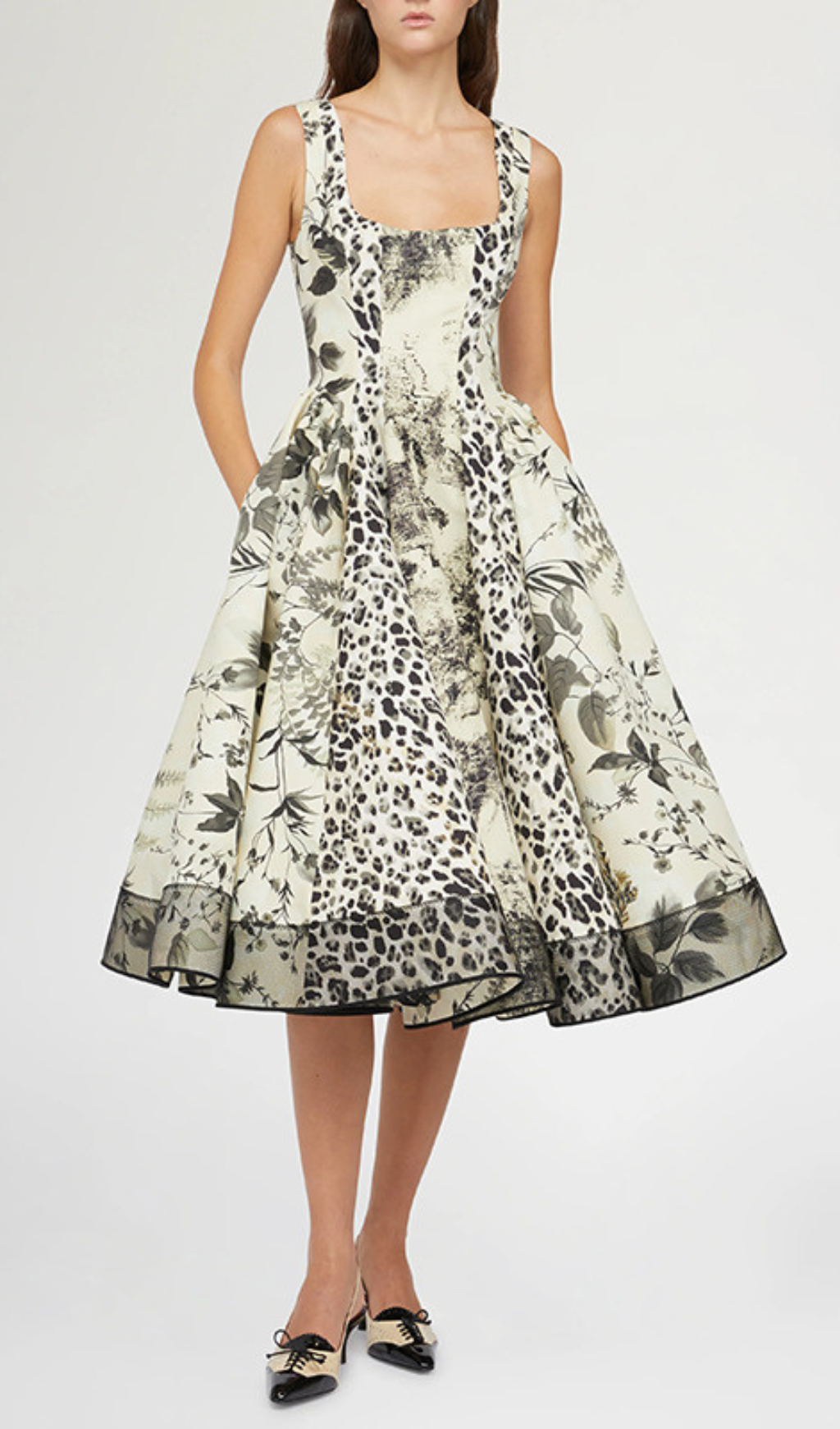 7a3667b1ccee27d974fc9684c7a4a3ab.png Fashionslee Women Harald Square Neck Printed Midi Dress