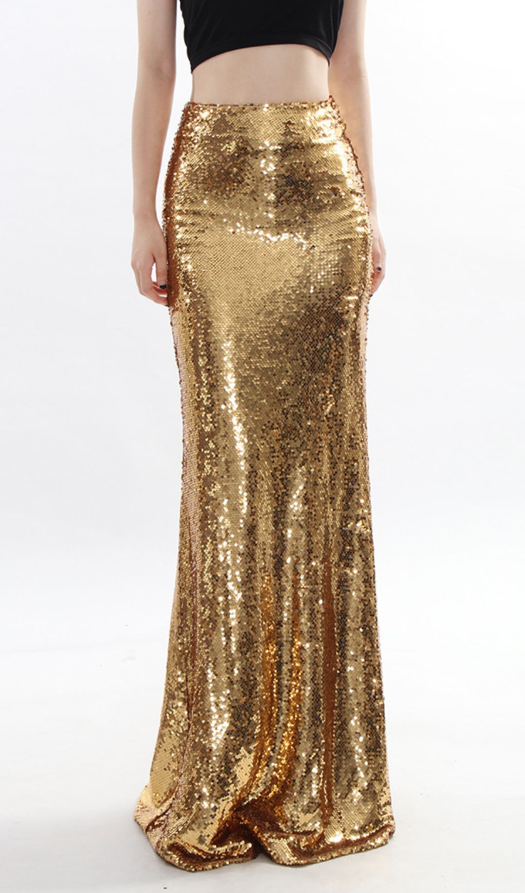 7a3f3fb526faa1d2d88d6cc887b9c9aa.jpg Fashionslee Women Javed Gold Sequin Maxi Skirt