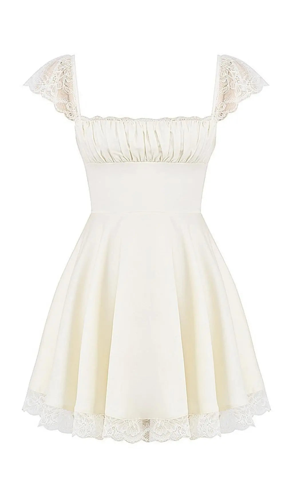 7a9ee73a4bc64176cdbbcbf342bd3323.jpeg Fashionslee Women Satin Lace Mini Dress In White