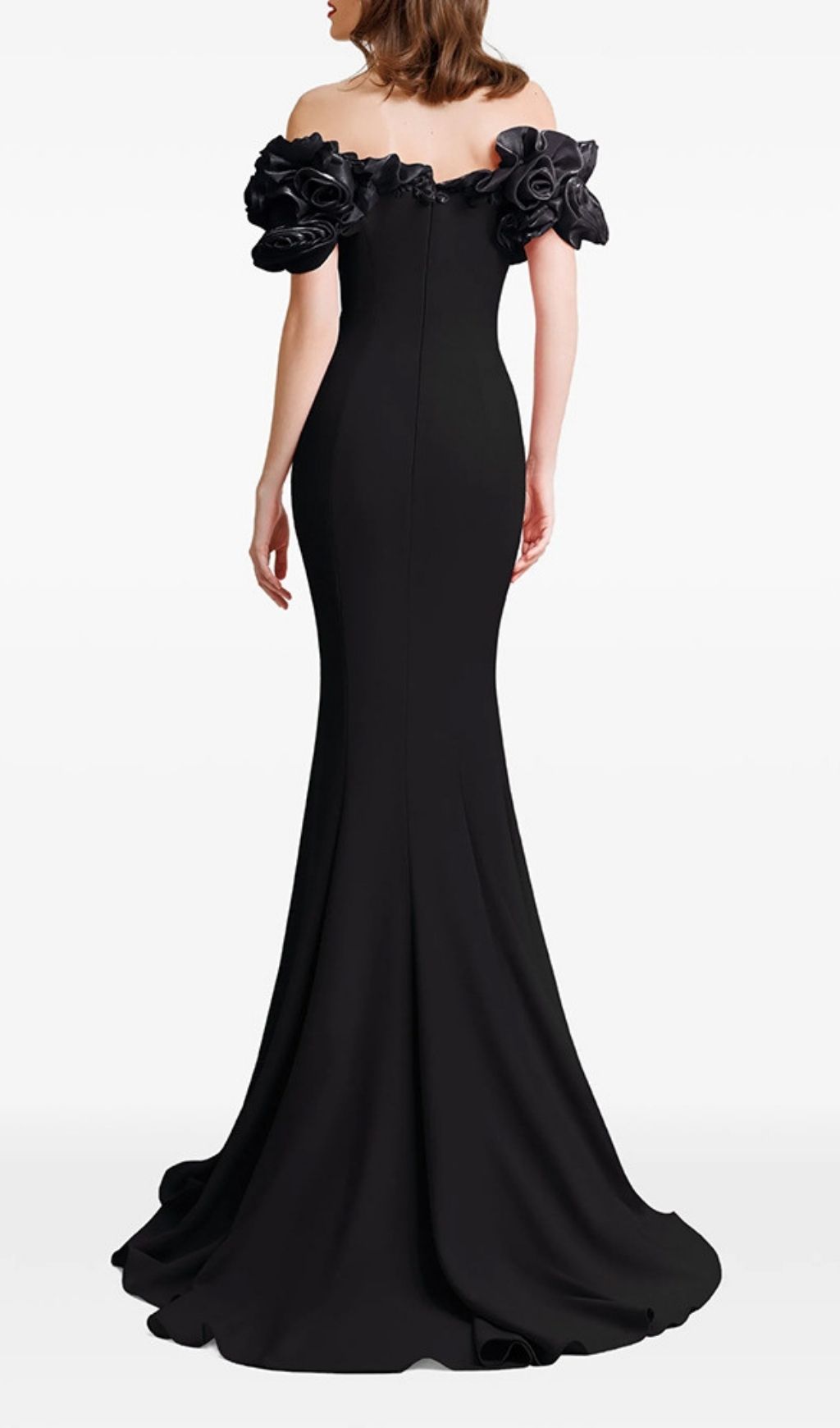 Fashionslee Women Kymber Black Off-Shoulder Maxi Dress