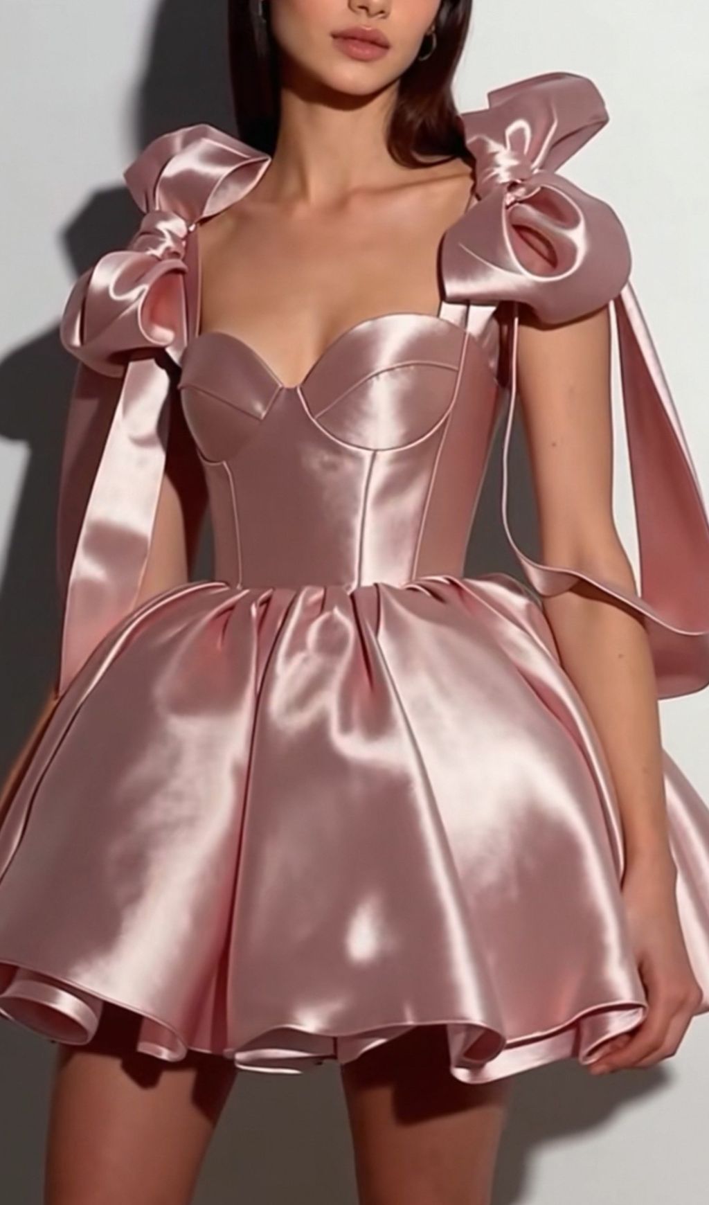VIRAL JAZZLYN BOW MINI DRESS IN SATIN - OWNCI VIRAL JAZZLYN BOW MINI DRESS IN SATIN - OWNCI