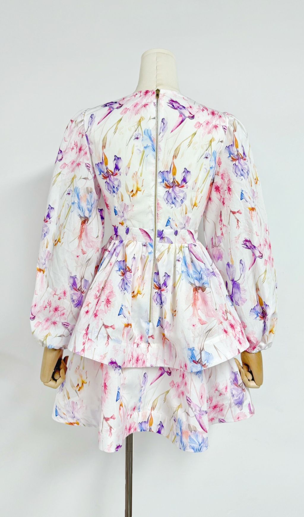 7ba8be82fb58cd89aea6ea3a239dc537.jpg Fashionslee Women Engla Lantern Sleeve Printed Mini Dress
