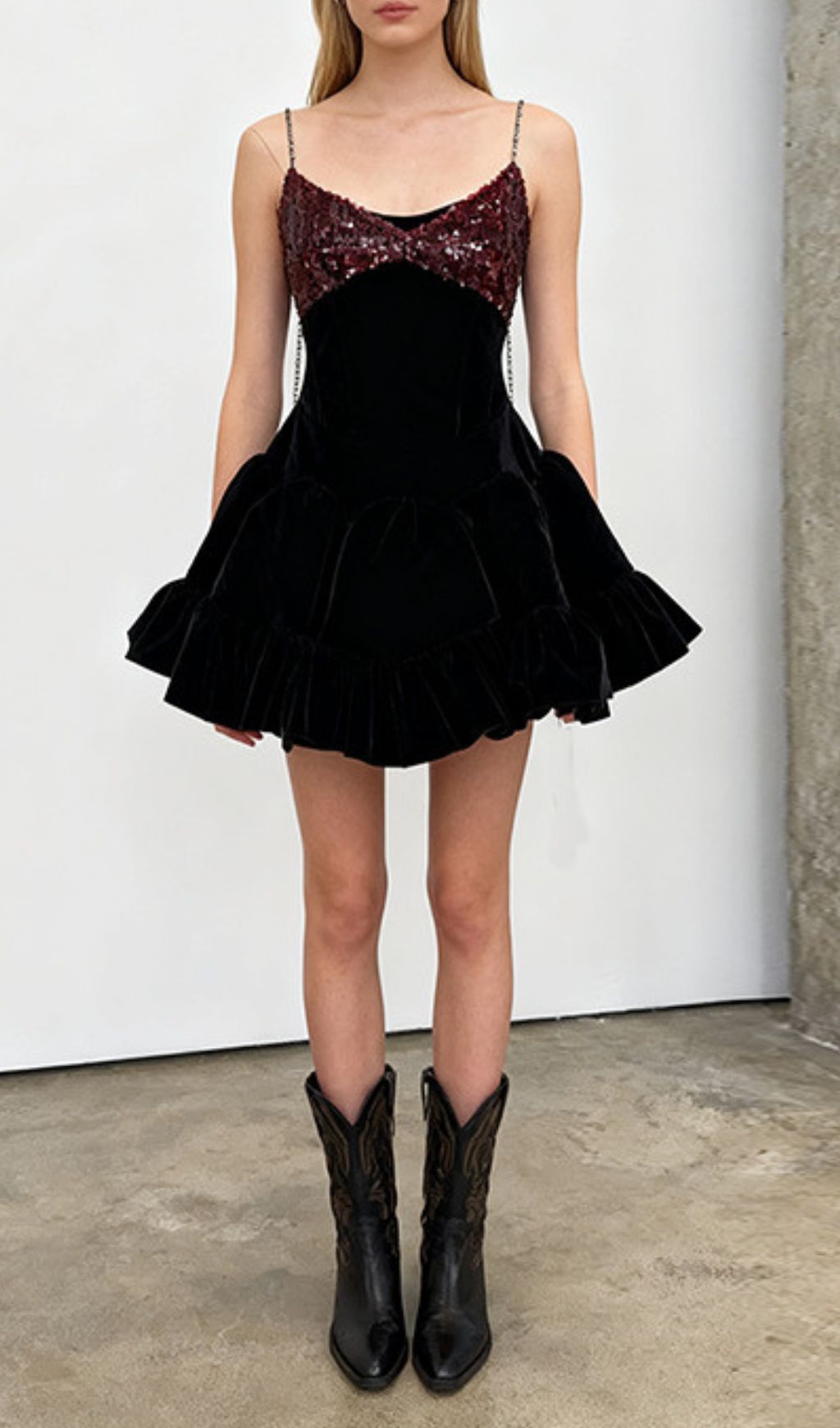 Fashionslee Women Itai Strappy Sequin Mini Dress