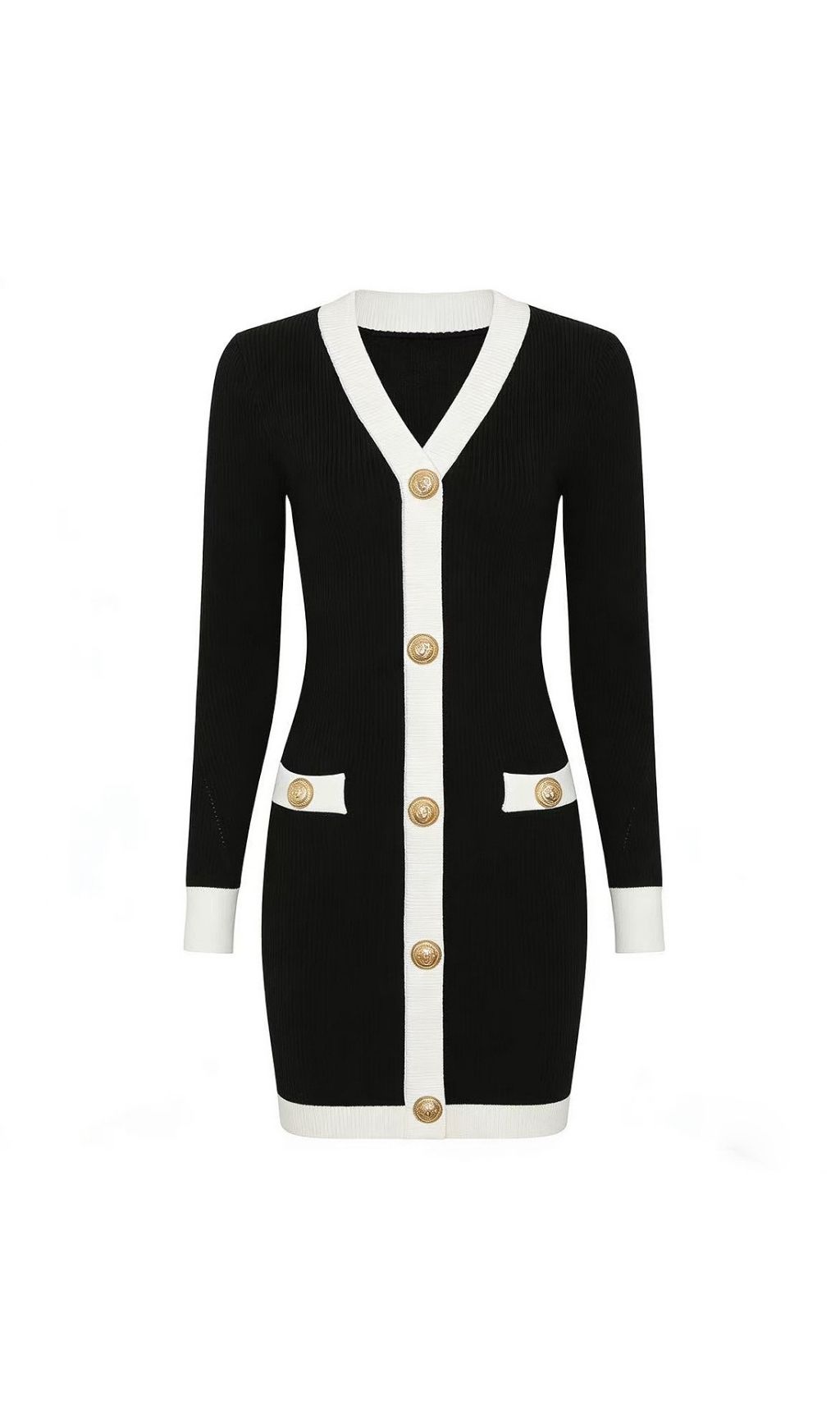 7c082a46652ea342b5cb21d51e799403.jpg Fashionslee Women Kavita Knit Long Sleeve Mini Dress