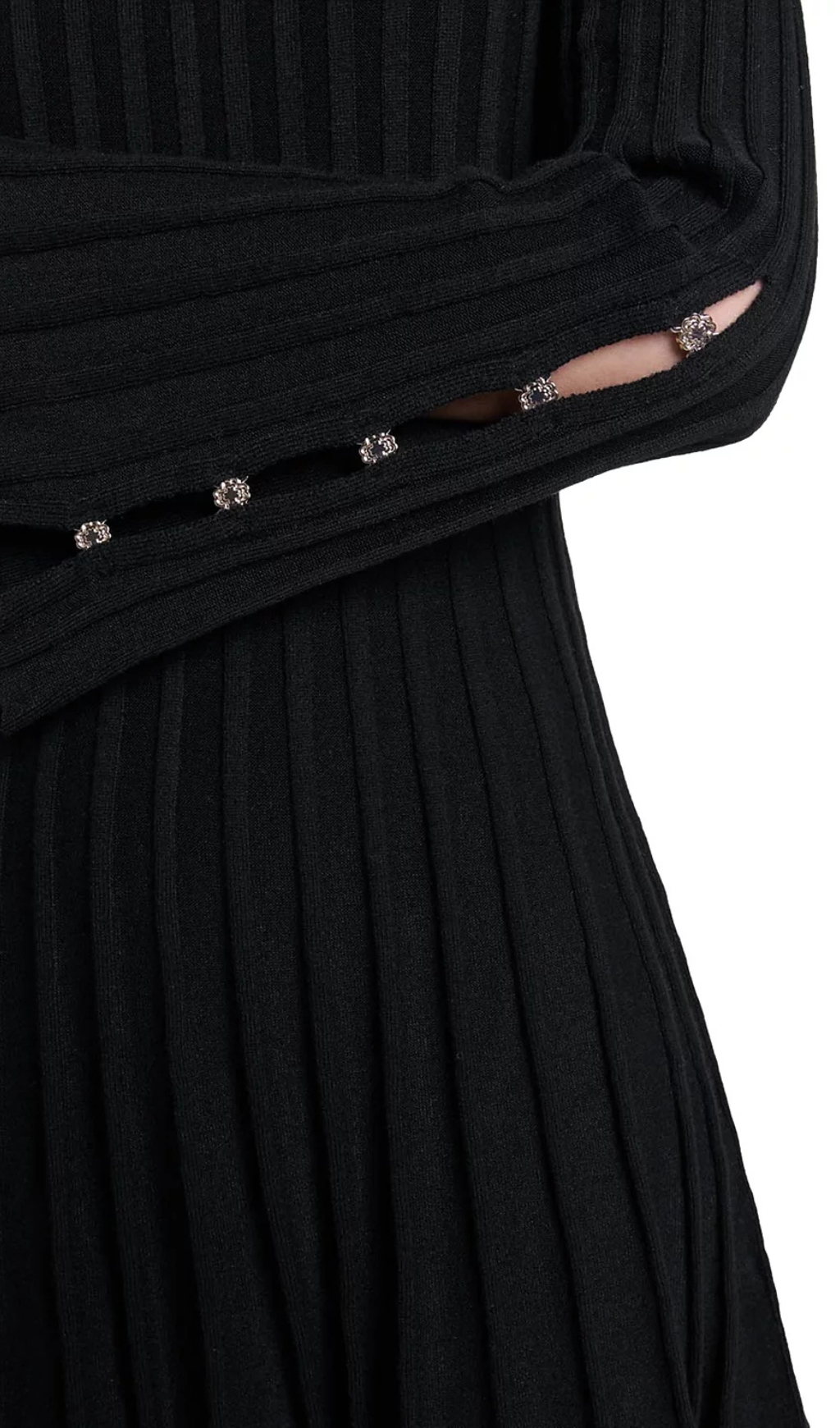 7c7034ae3984b09d03c07a56db565bee.jpg Fashionslee Women Raffie Ribbed Flared Dress