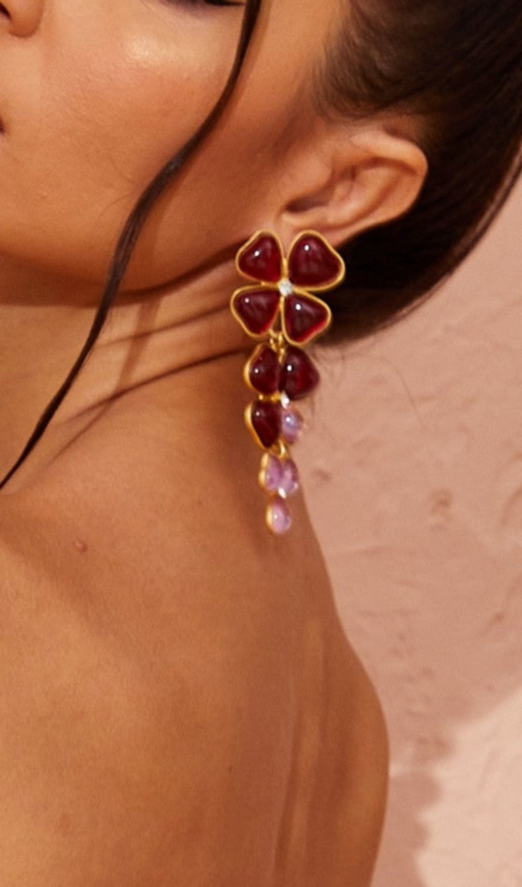 Fashionslee Women Crystal Leaf Earrings