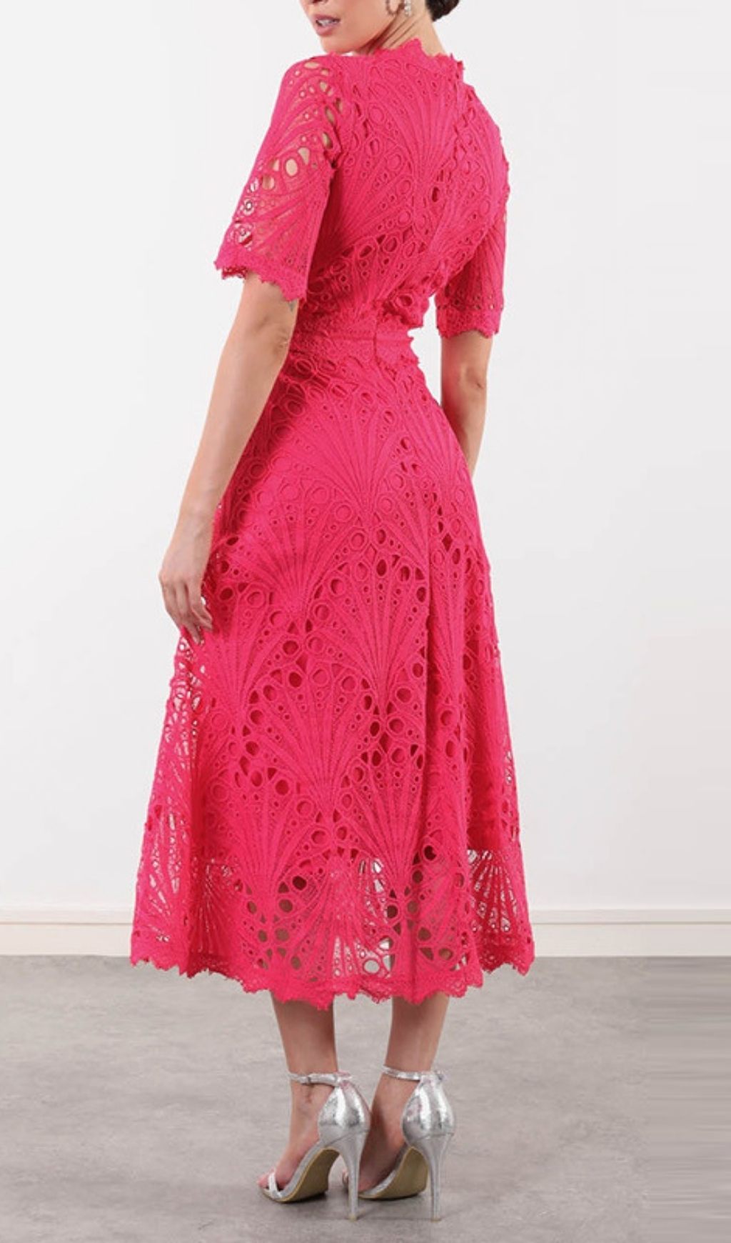 Fashionslee Women Emirhan Embroidery Midi Dress